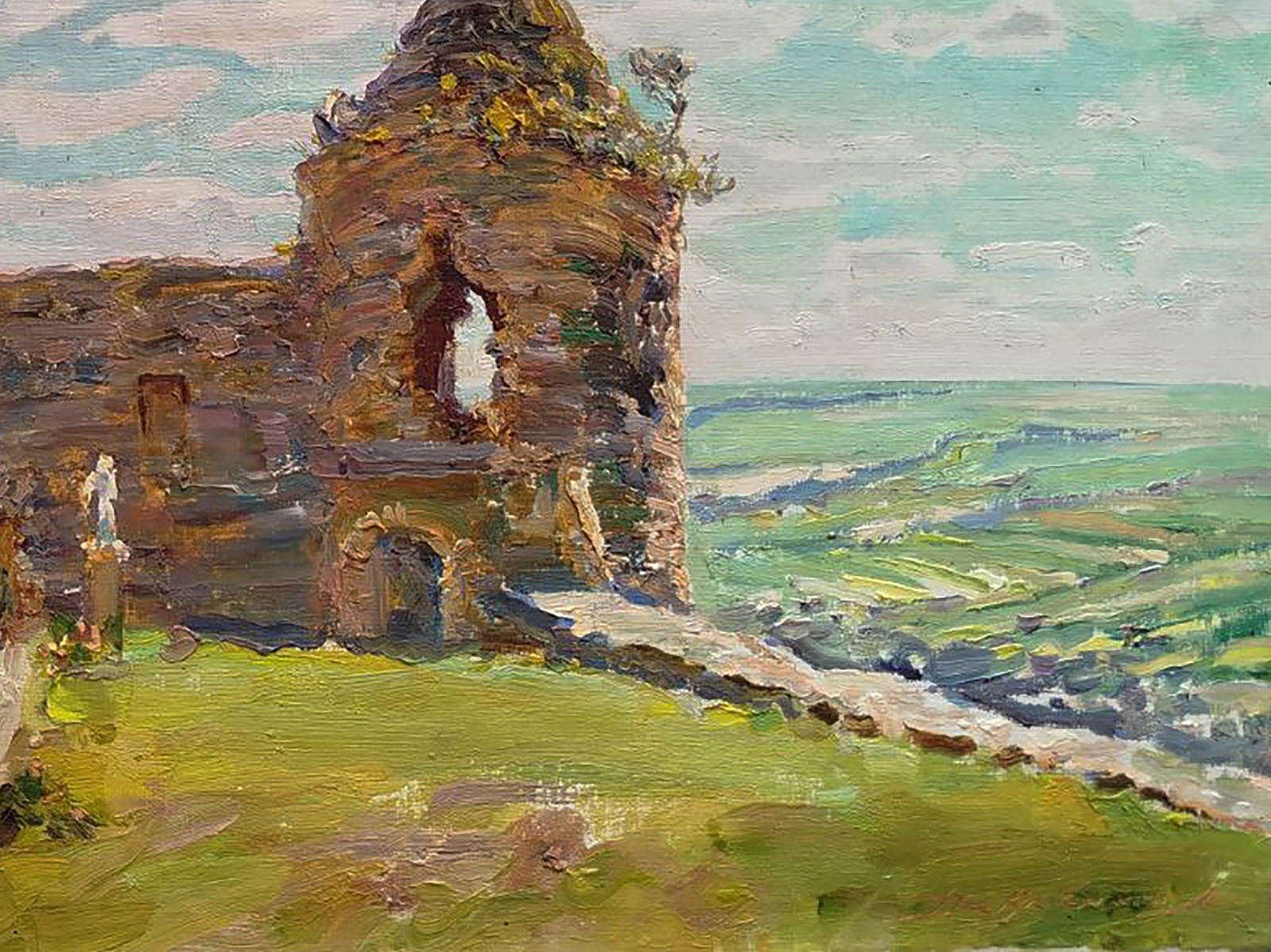 Oil painting Castle ruins Leonid Pavlenko - 2
