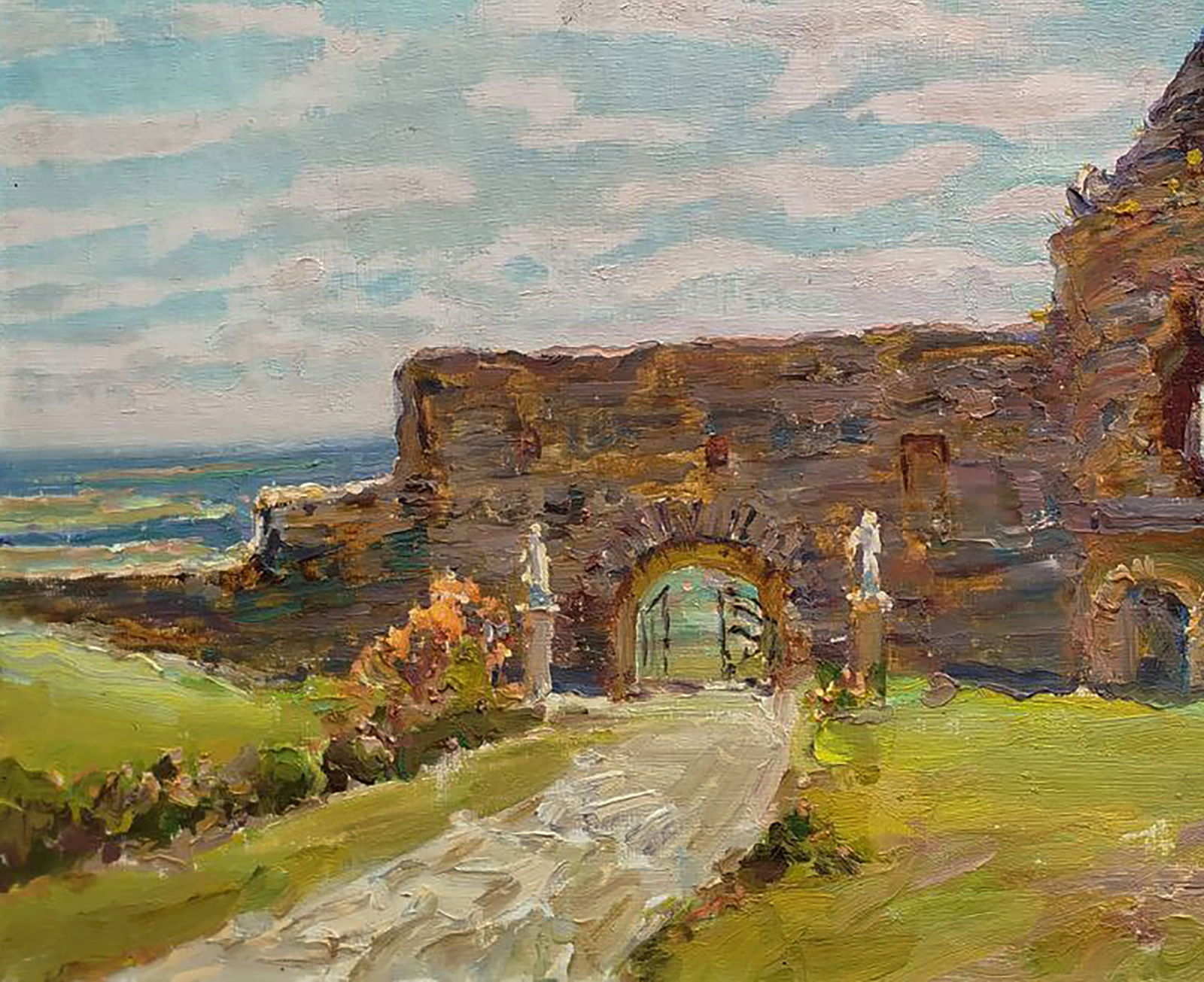 Oil painting Castle ruins Leonid Pavlenko - 3