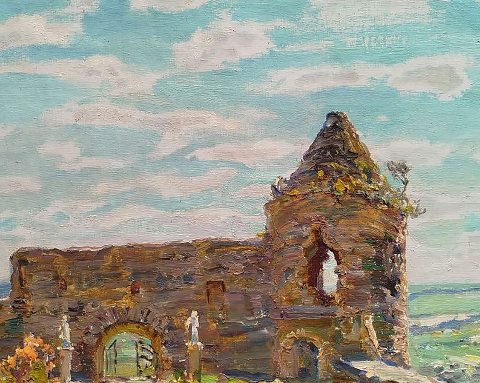 Oil painting Castle ruins Leonid Pavlenko - 6