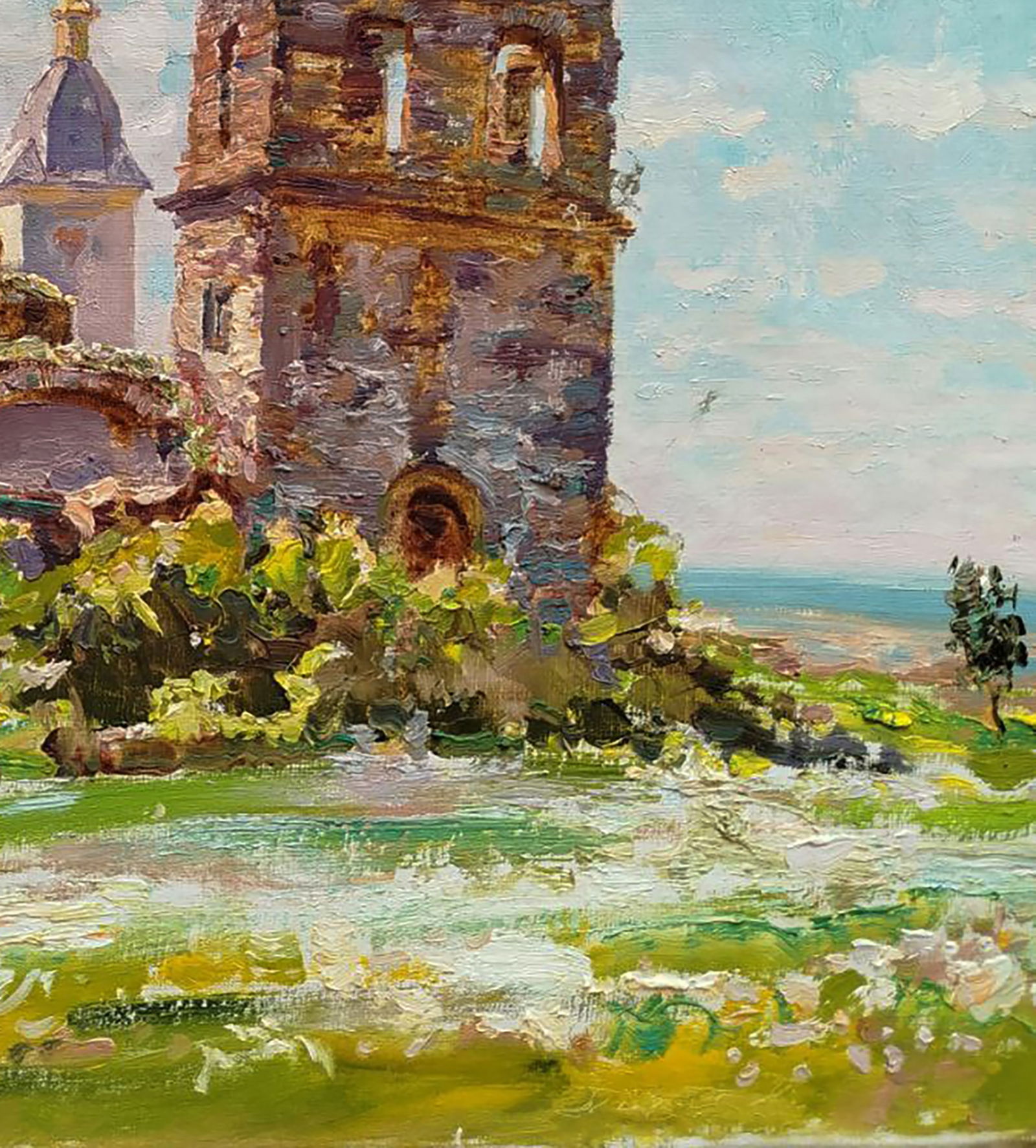 Oil painting Ancient castle Leonid Pavlenko - 2
