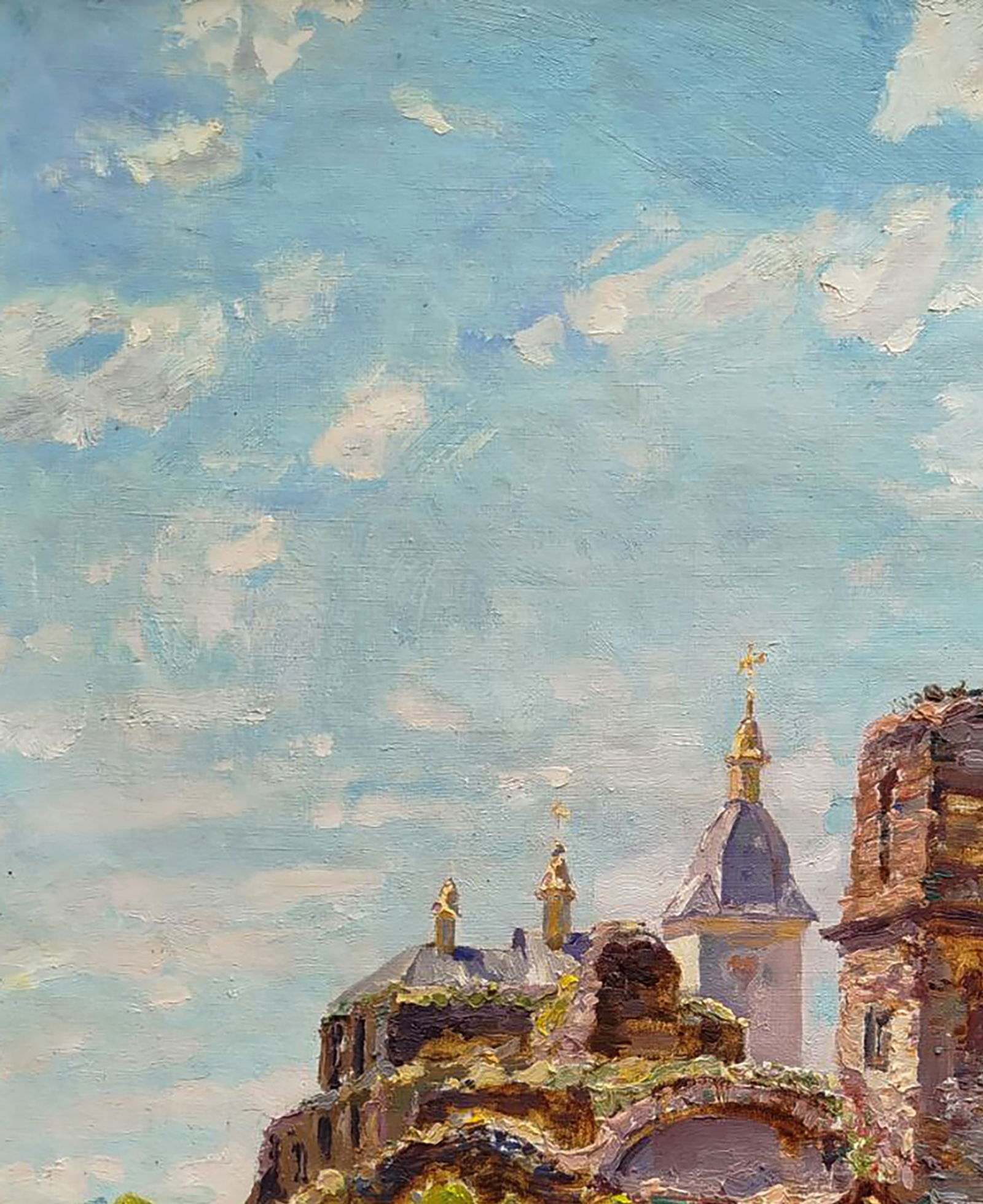 Oil painting Ancient castle Leonid Pavlenko - 4