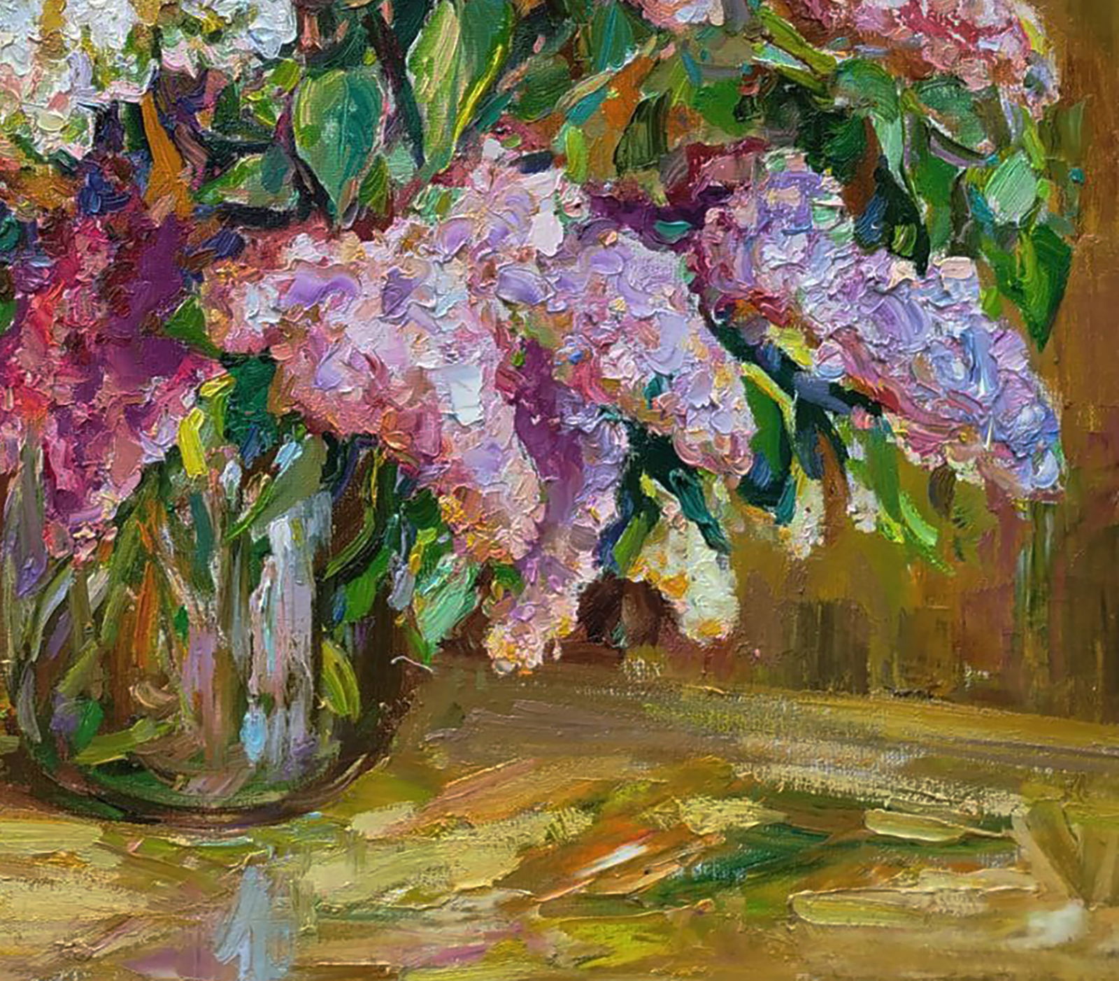 Oil painting Lilac on a warm background Leonid Pavlenko - 2