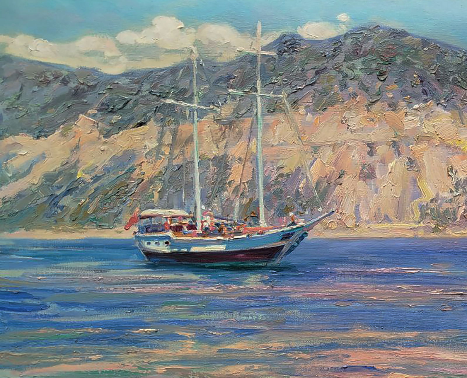 Oil painting Near the sunny beach Leonid Pavlenko - 4