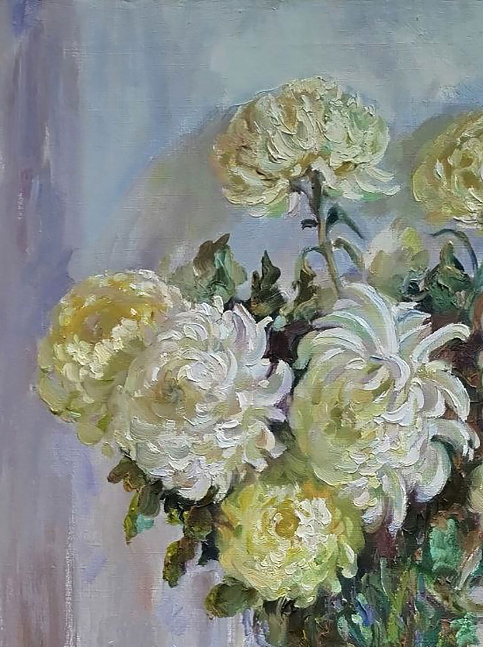 Oil painting Pears with flowers Leonid Pavlenko - 4