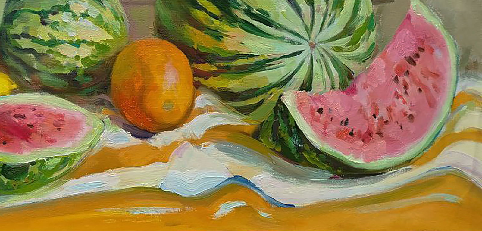 Oil painting Table of watermelons Leonid Pavlenko - 2