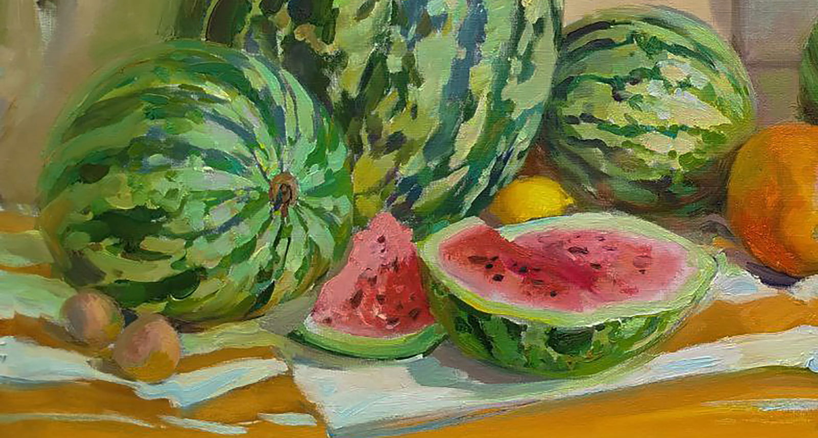 Oil painting Table of watermelons Leonid Pavlenko - 3
