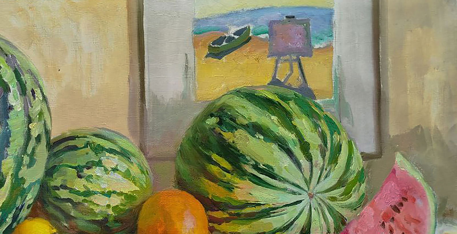 Oil painting Table of watermelons Leonid Pavlenko - 5