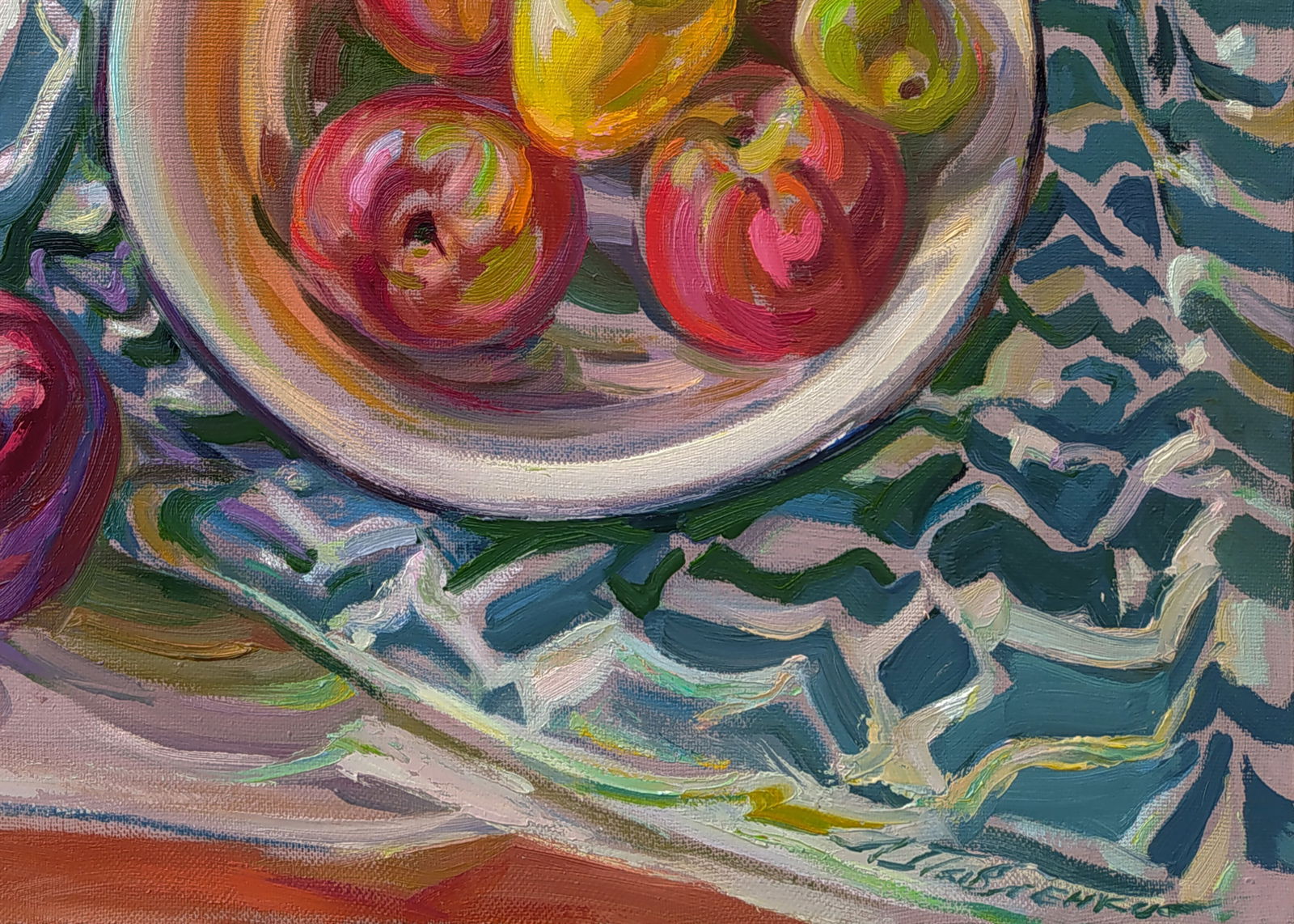 Oil painting Table with apples Leonid Pavlenko - 2