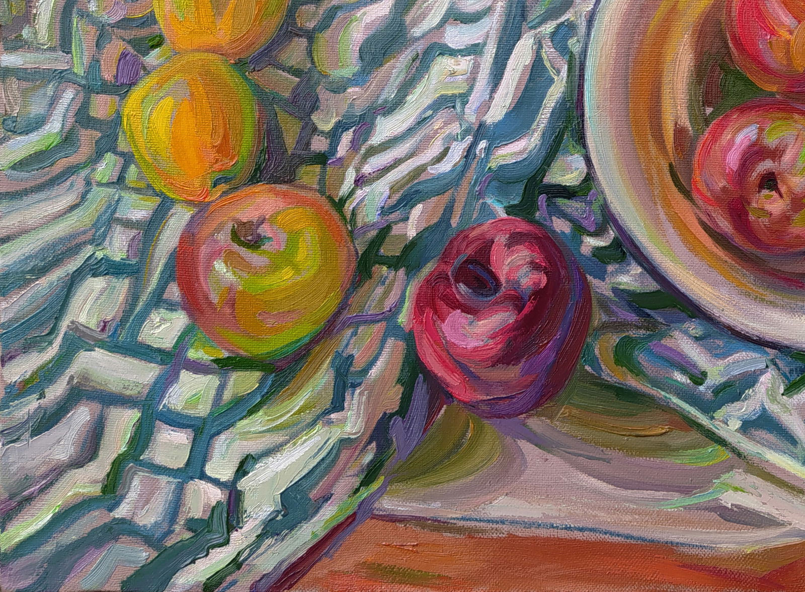 Oil painting Table with apples Leonid Pavlenko - 3