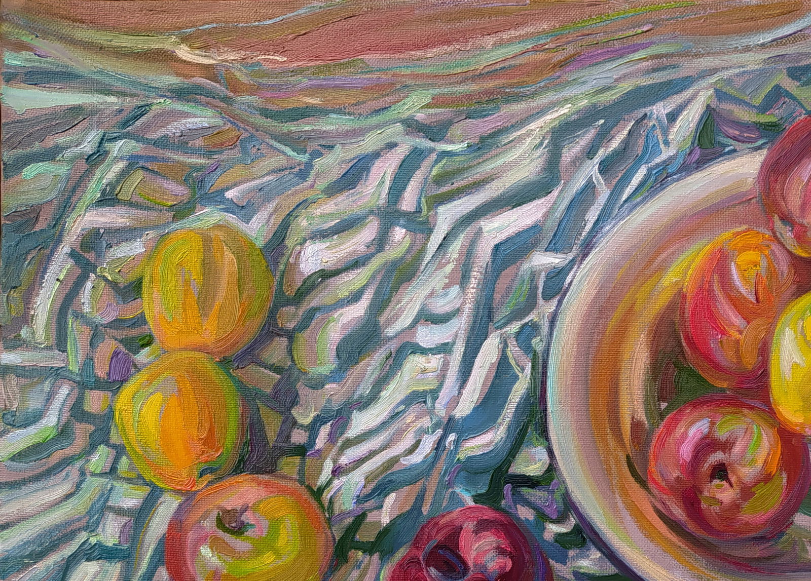 Oil painting Table with apples Leonid Pavlenko - 4