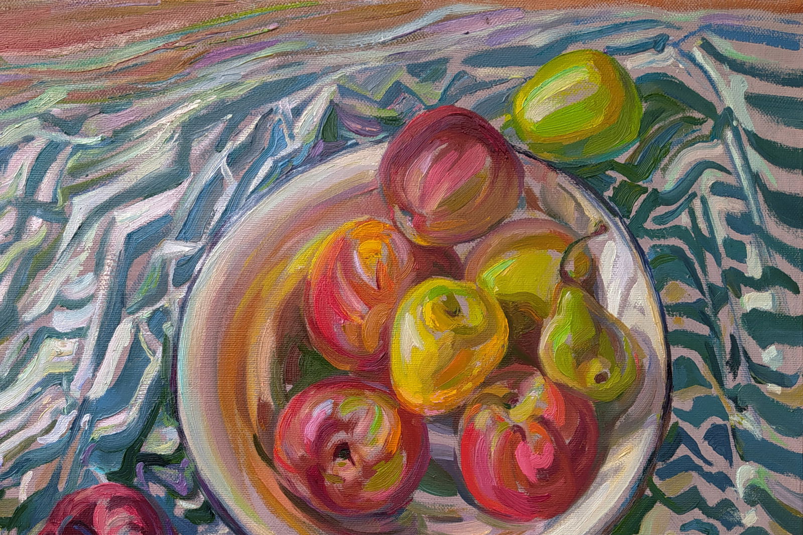 Oil painting Table with apples Leonid Pavlenko - 5