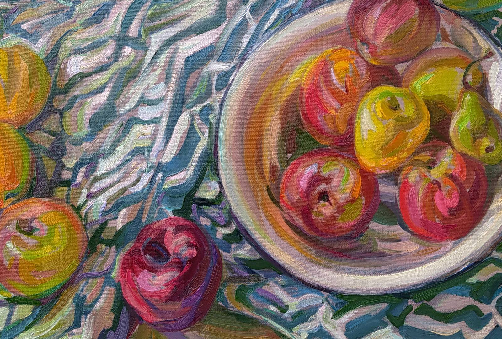 Oil painting Table with apples Leonid Pavlenko - 6