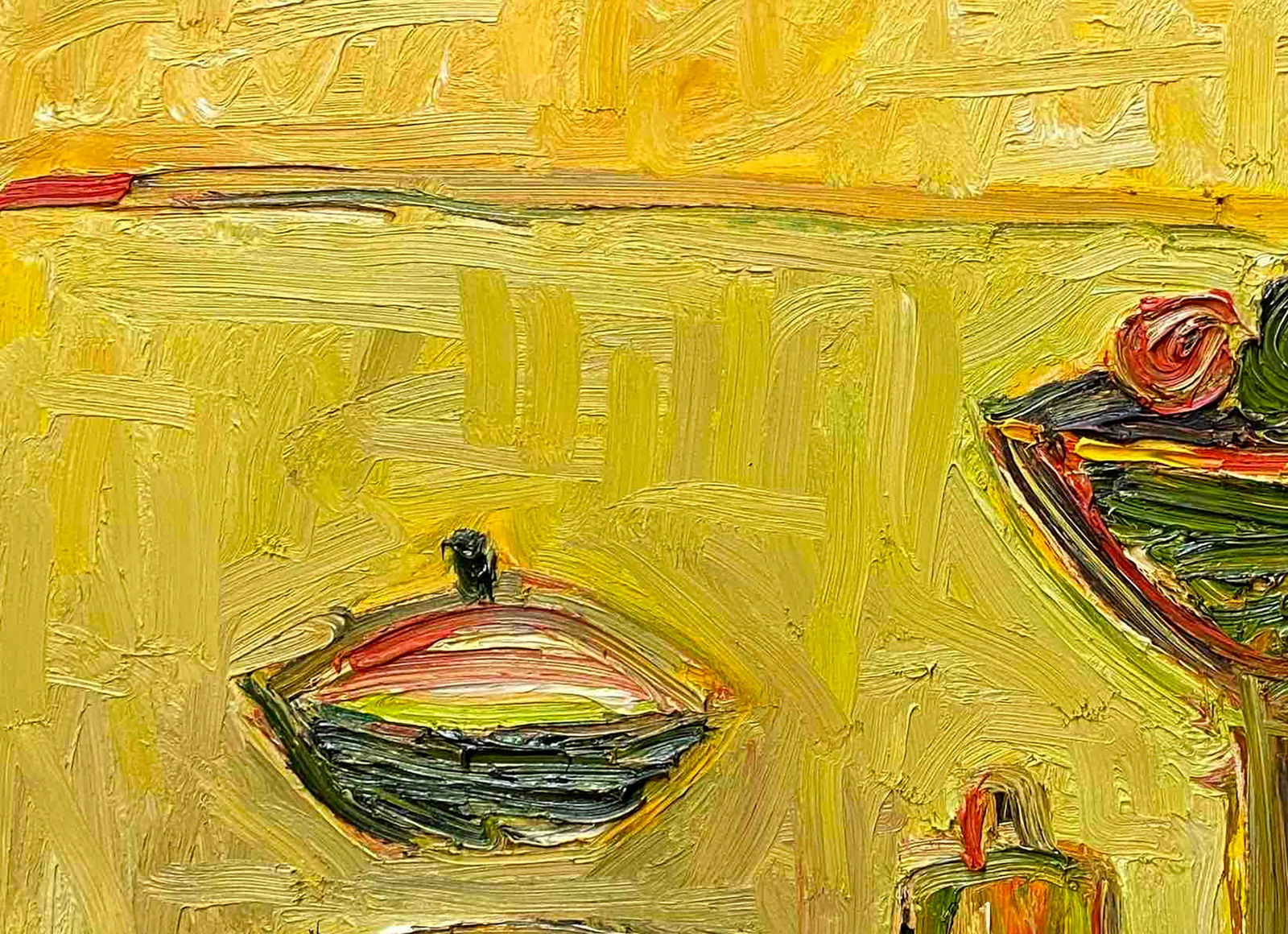 Oil painting Still life on a yellow background Anatoly Lavrenko - 2