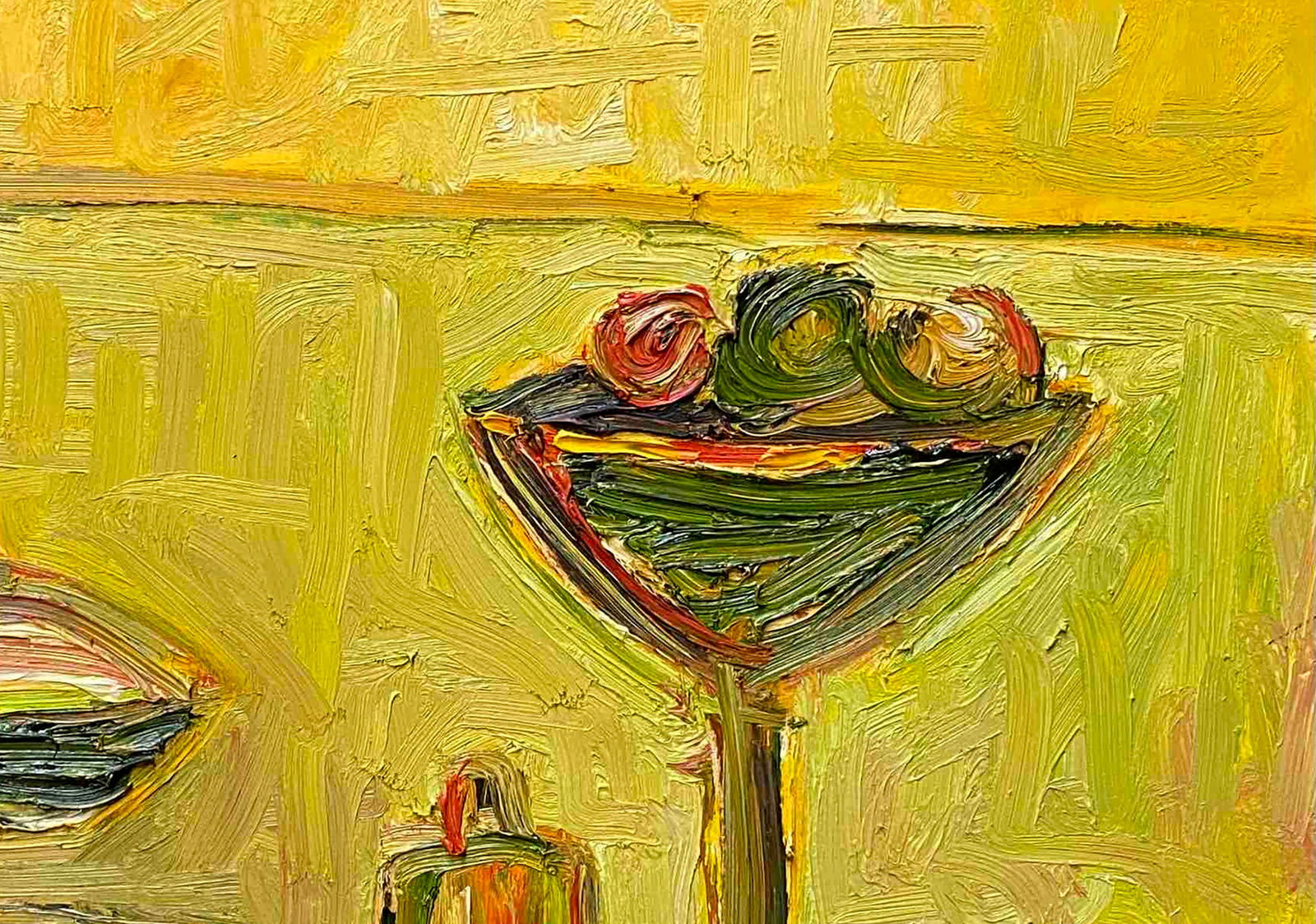 Oil painting Still life on a yellow background Anatoly Lavrenko - 3