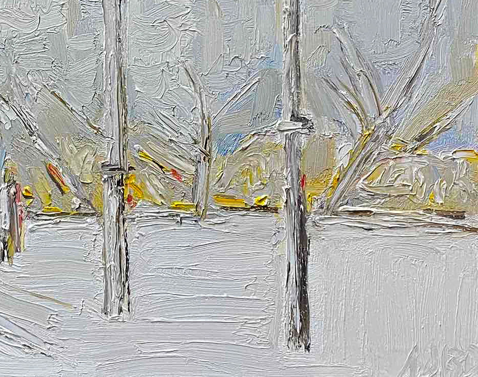 Oil painting Winter city Anatoly Lavrenko - 5