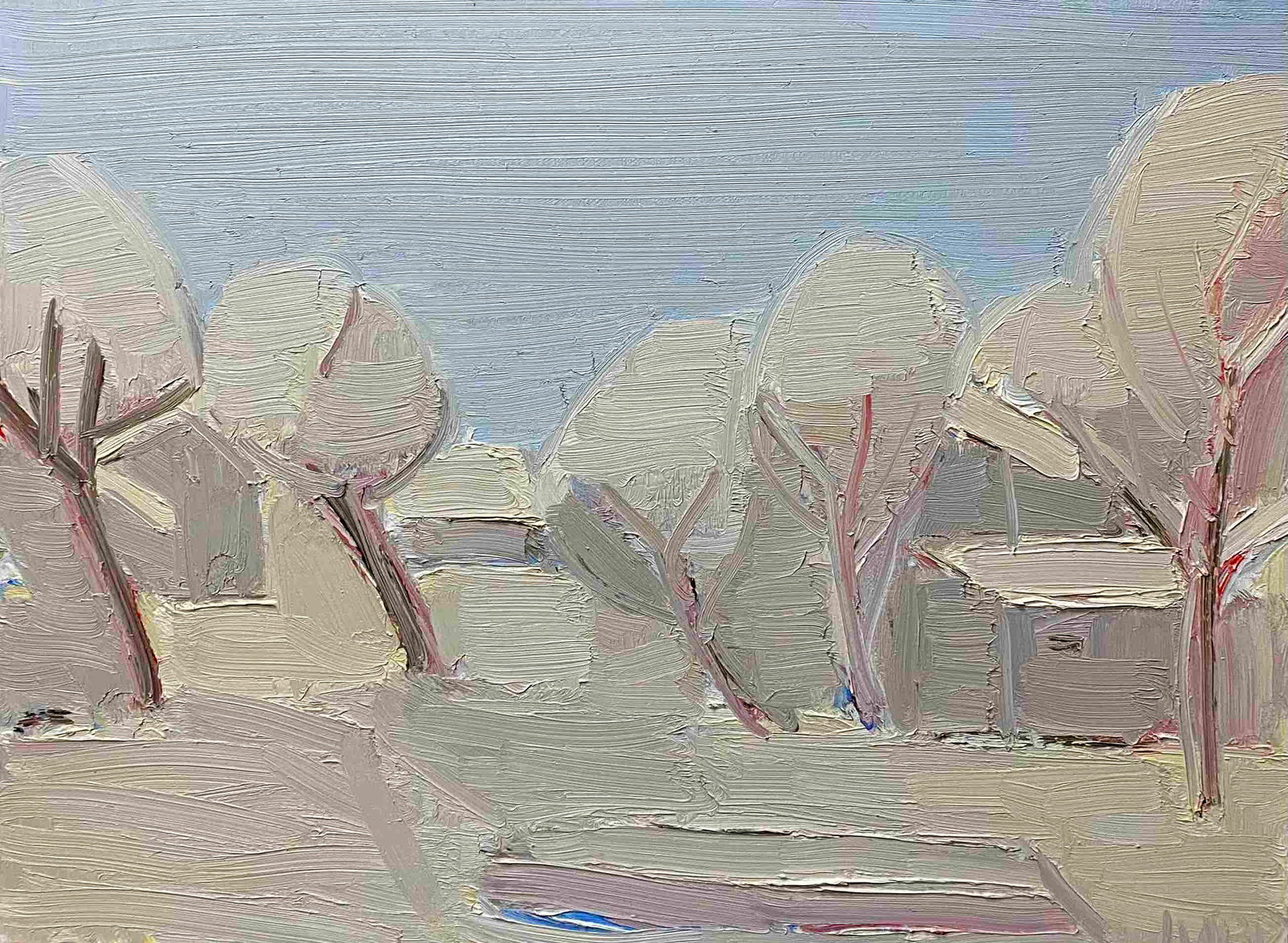 Oil painting Winter day Anatoly Lavrenko: Title: Oil painting Winter day Anatoly Lavrenko Description: 23POLT Painter: Anatoly Lavrenko Size: 60x80 cm/23.62x31.49 inches Components: oil, canvas Original painting CONDITION: excellent ARTIST: L