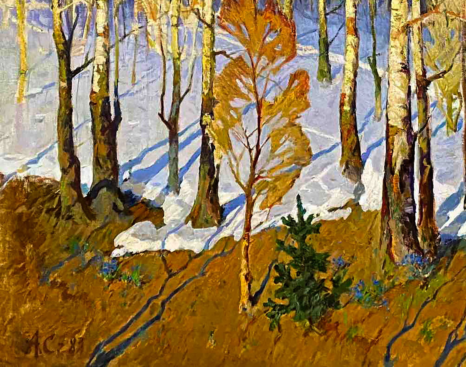 Oil painting March Andrey Serbutovsky - 4