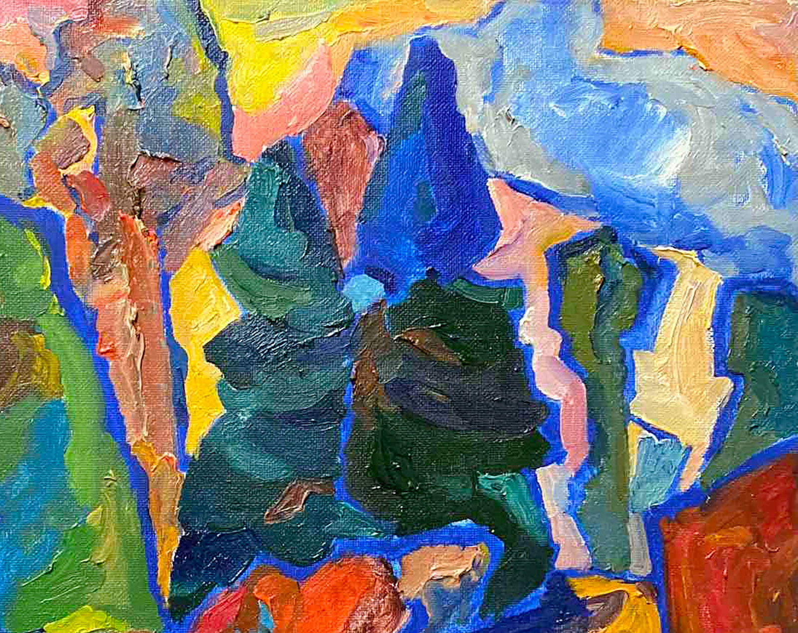 Oil painting Park near the city Anatoly Tartakovsky - 3