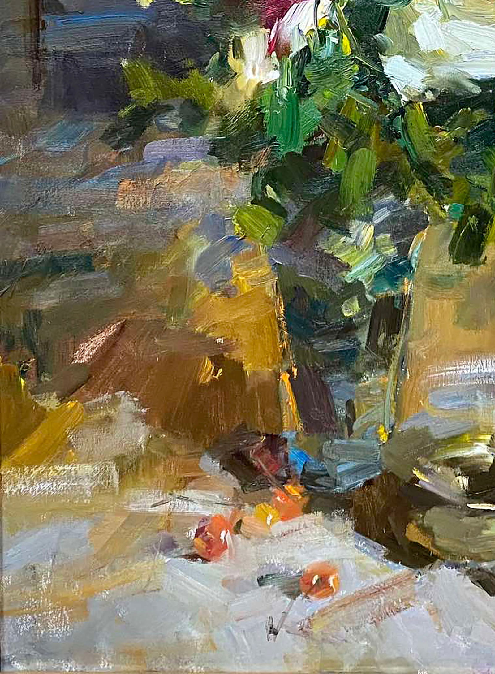 Oil painting Roses on the table Alexander Shabadey - 4