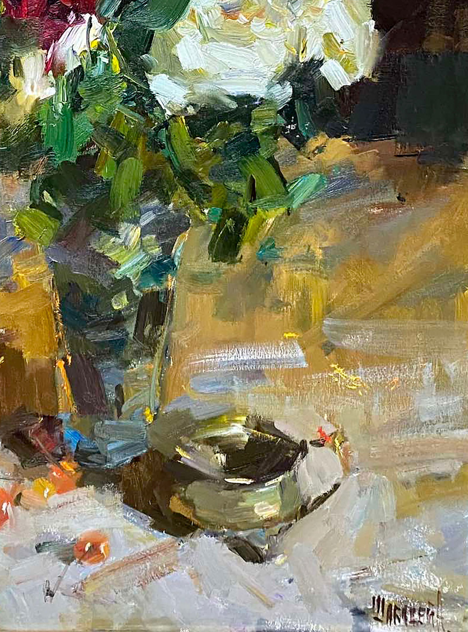 Oil painting Roses on the table Alexander Shabadey - 5