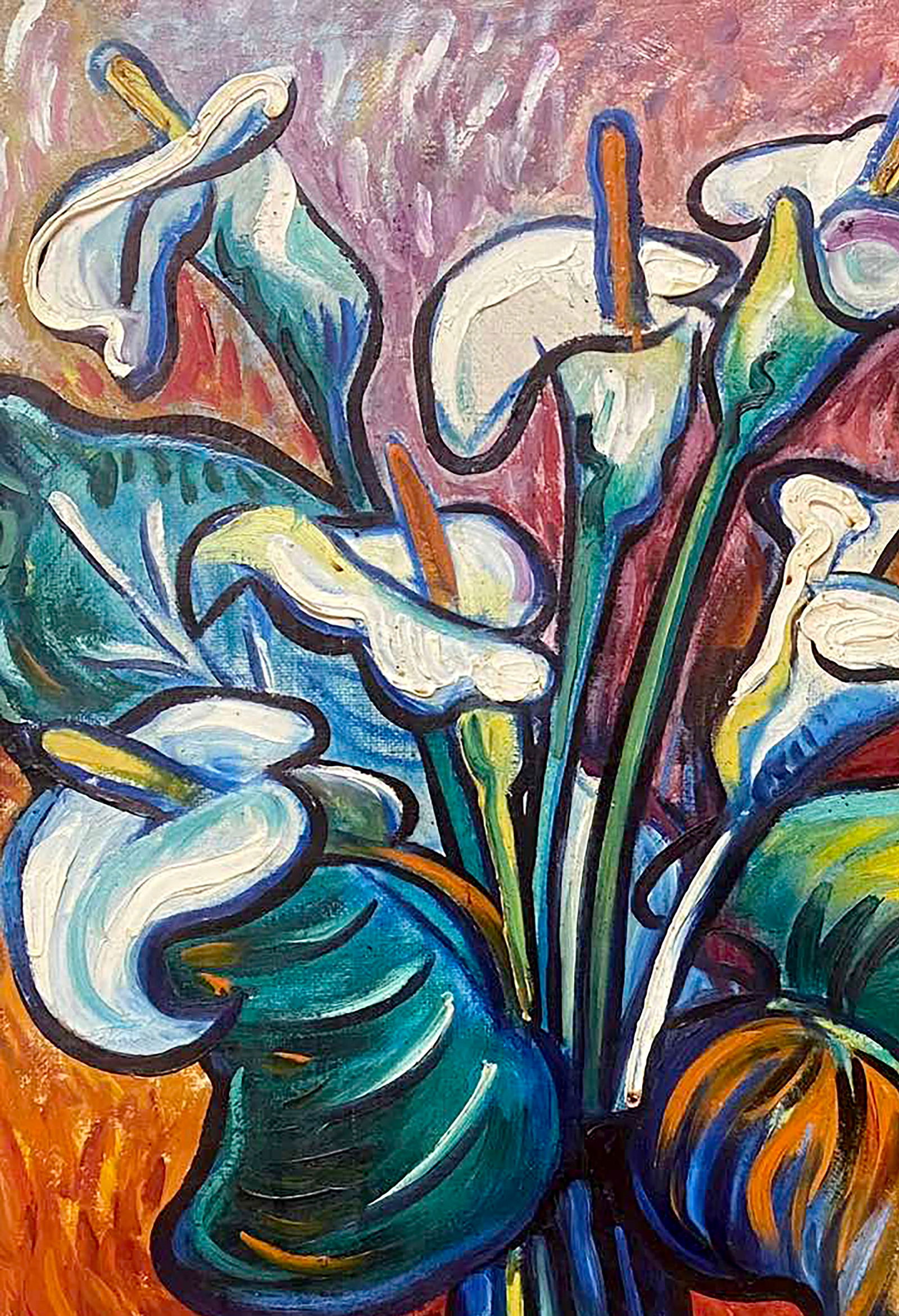 Oil painting Morning flowers on the table Oleg Gizhiy - 2