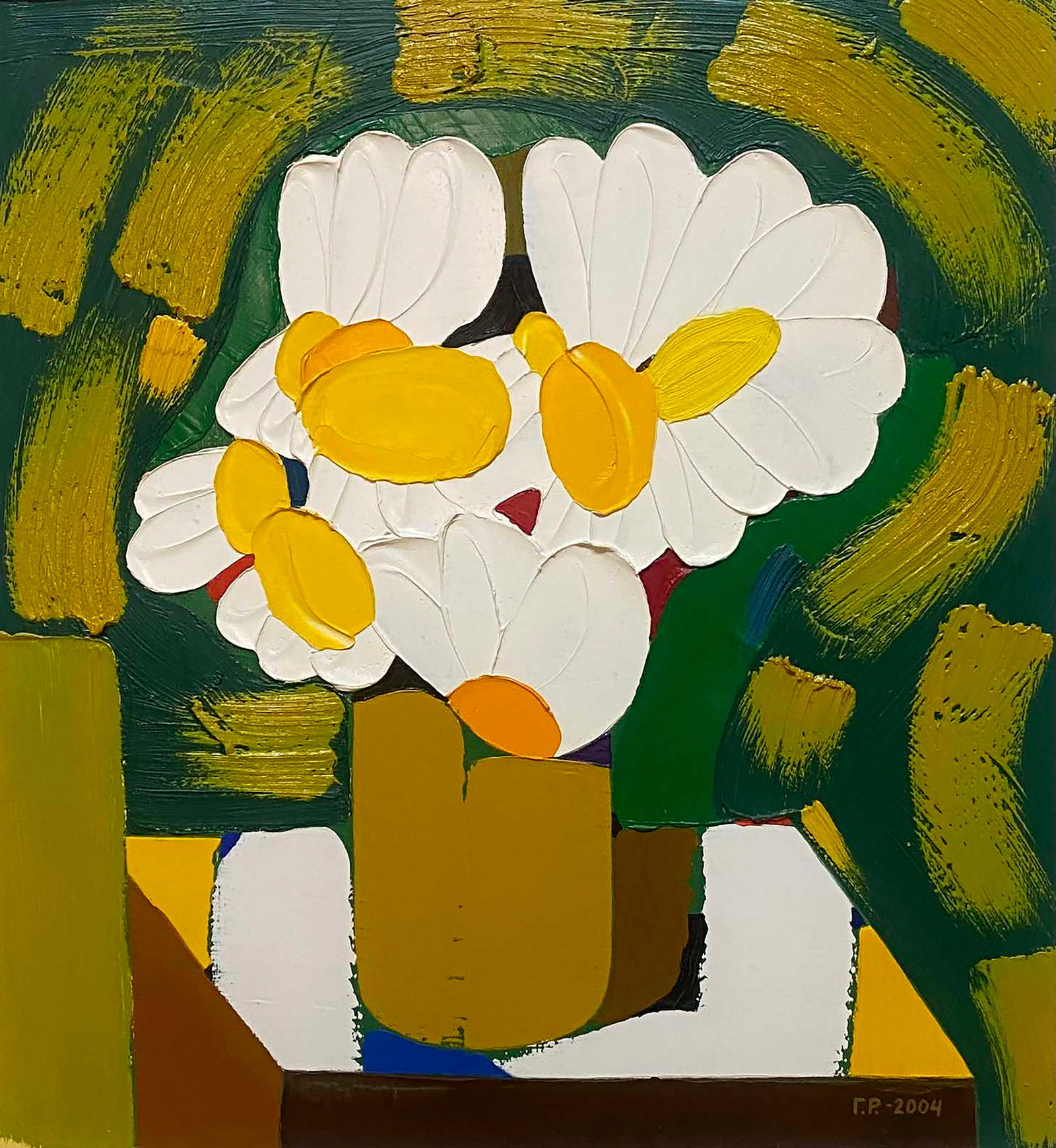 Oil painting Spring melody Halyna Ridna: Title: Oil painting Spring melody Halyna Ridna Description: 34POLT Painter: Halyna Ridna Size: 55x51 cm/21.65x20.07 inches Components: oil, canvas Original painting CONDITION: excellent ARTIST: 