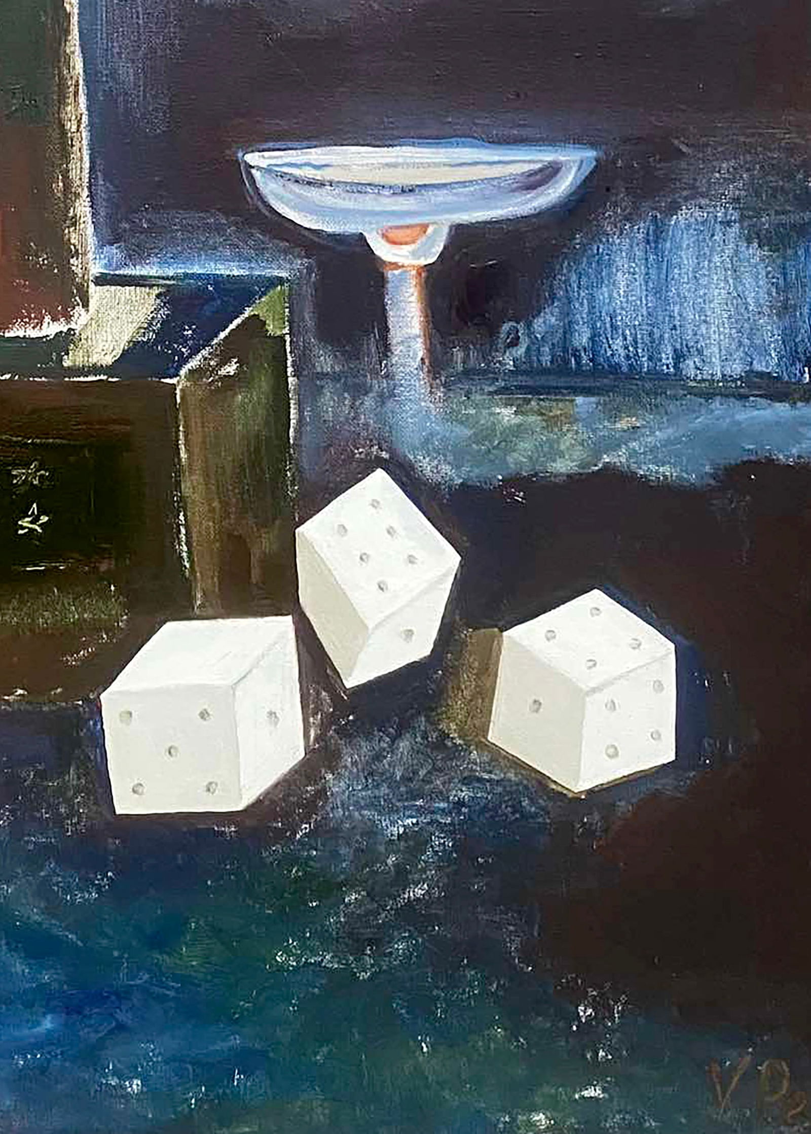 Oil painting Cognac and bones Valery Petushynskyi - 5