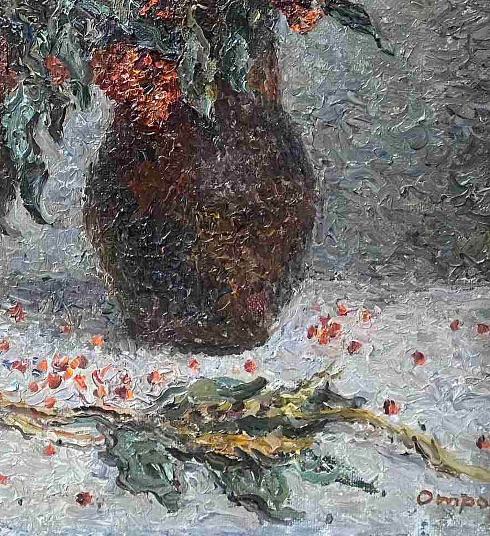 Oil painting Elderberry and wheat Olga Otroshchenko - 5