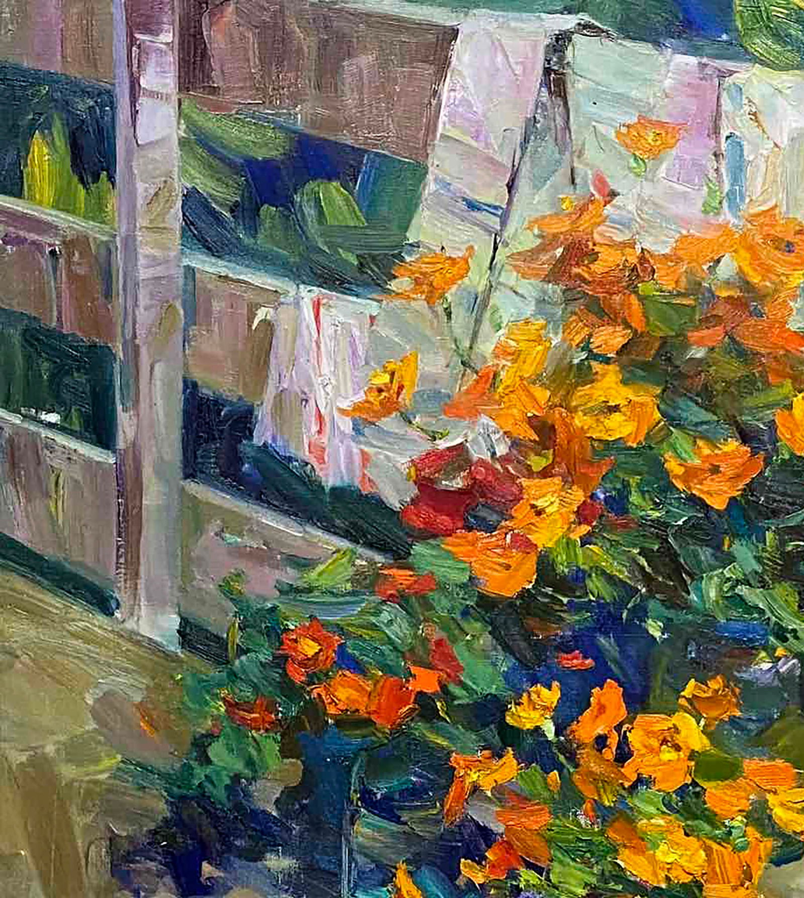 Oil painting Morning flowers Alexey Dmitriev - 2