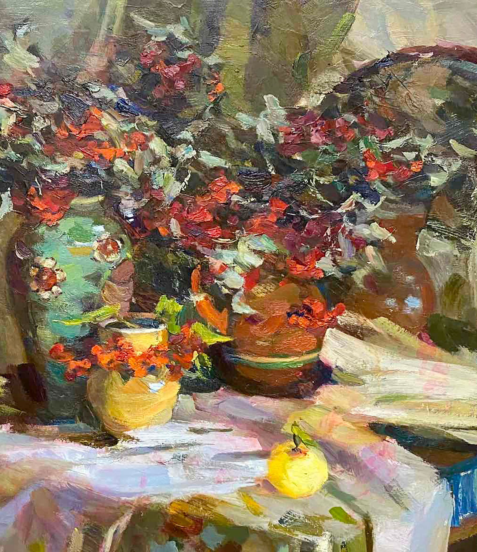 Oil painting Still life with apples Alexey Dmitriev - 3