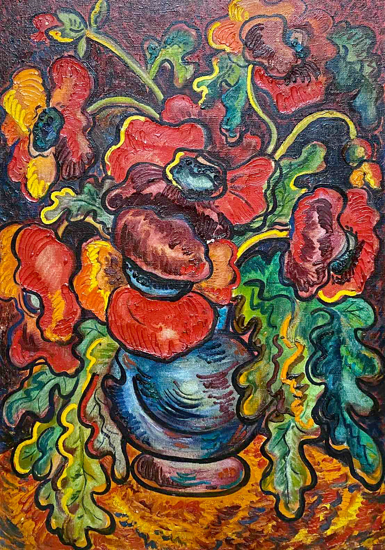 Oil painting Red poppies Svetlana Chorna: Title: Oil painting Red poppies Svetlana Chorna Description: 48POLT Painter: Svetlana Chorna Size: 52x74 cm/20.47x29.13 inches Components: oil, canvas Original painting CONDITION: excellent Reserve: $