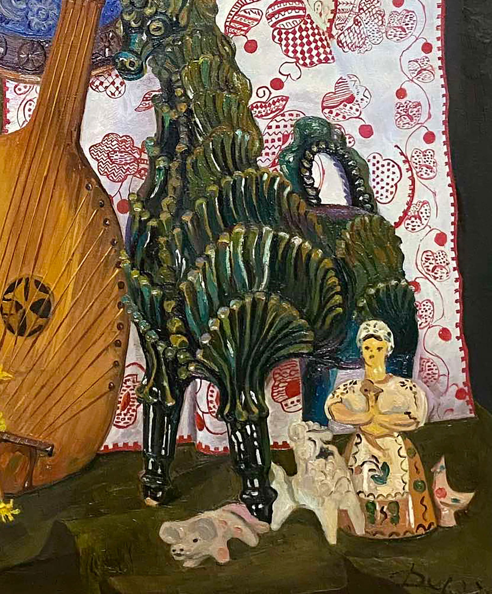 Oil painting Still life with bandura Vladimir Deryabin - 5