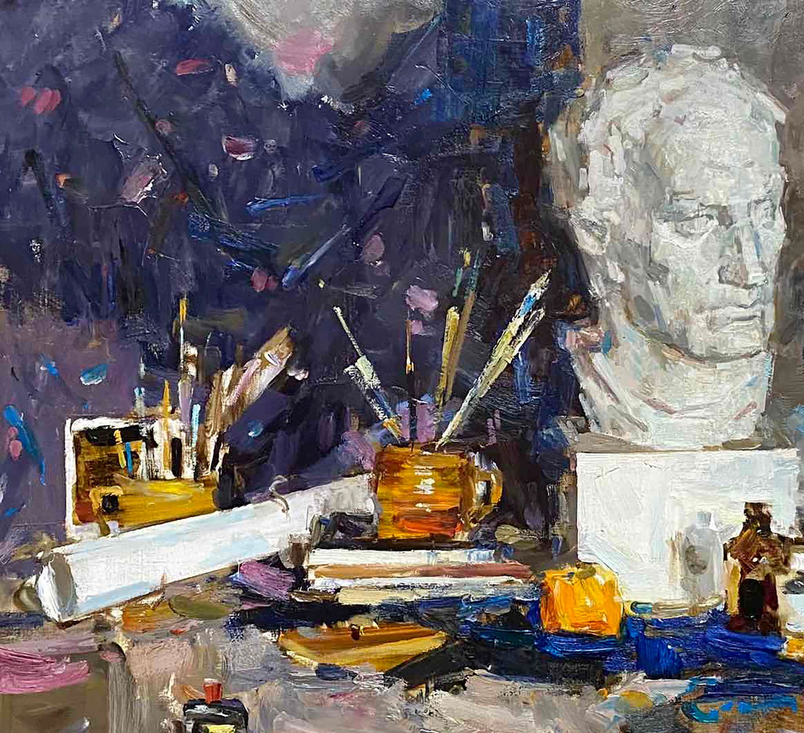 Oil painting In a workshop Vladimir Kovalev - 2