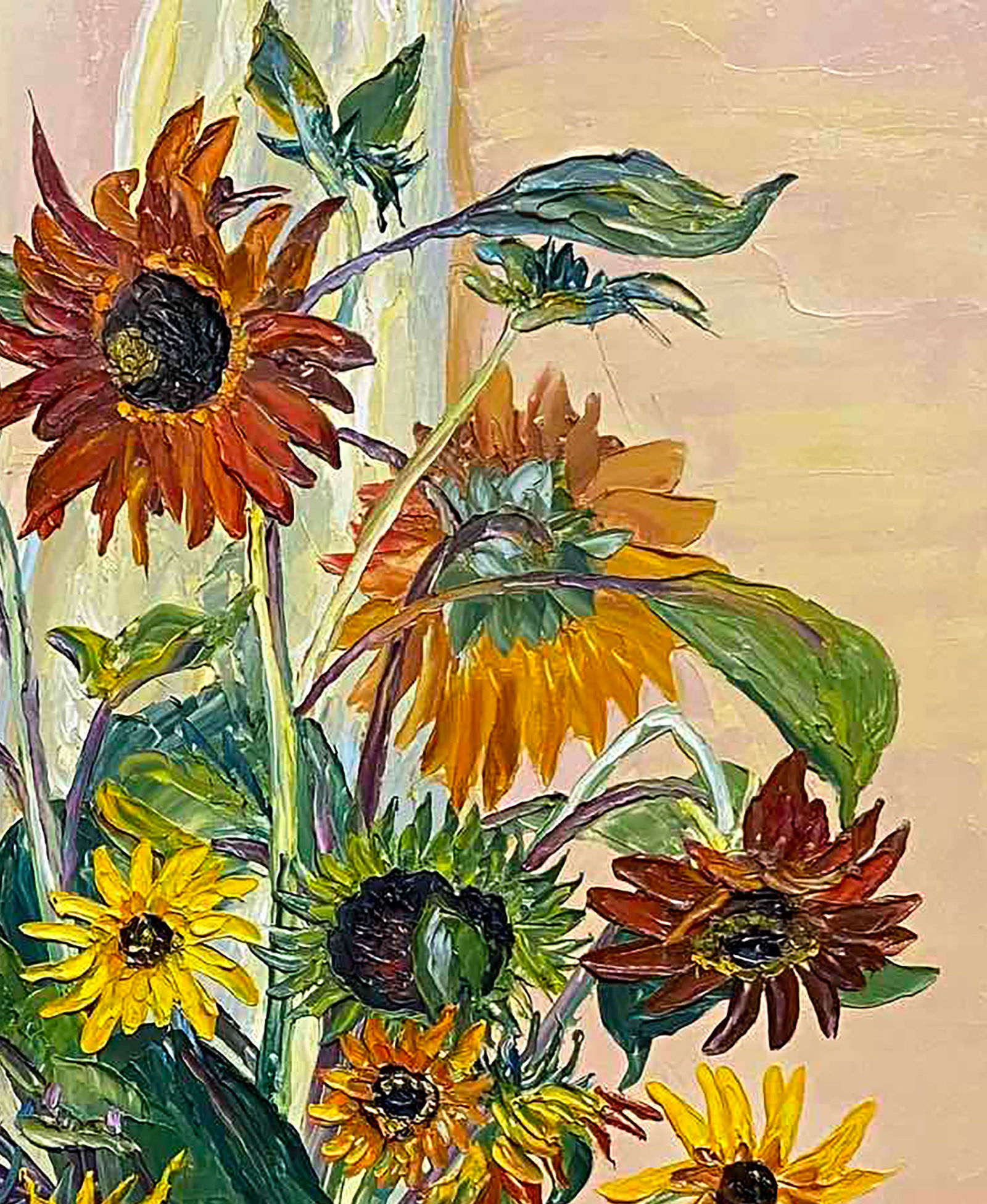 Oil painting Sunflowers and apples Igor Velichko - 3
