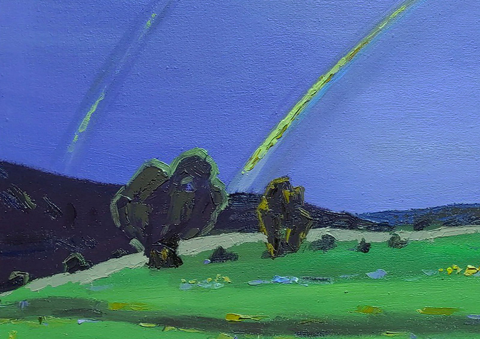 Oil painting Rainbow after the rain Yaroslav Savchyn - 4