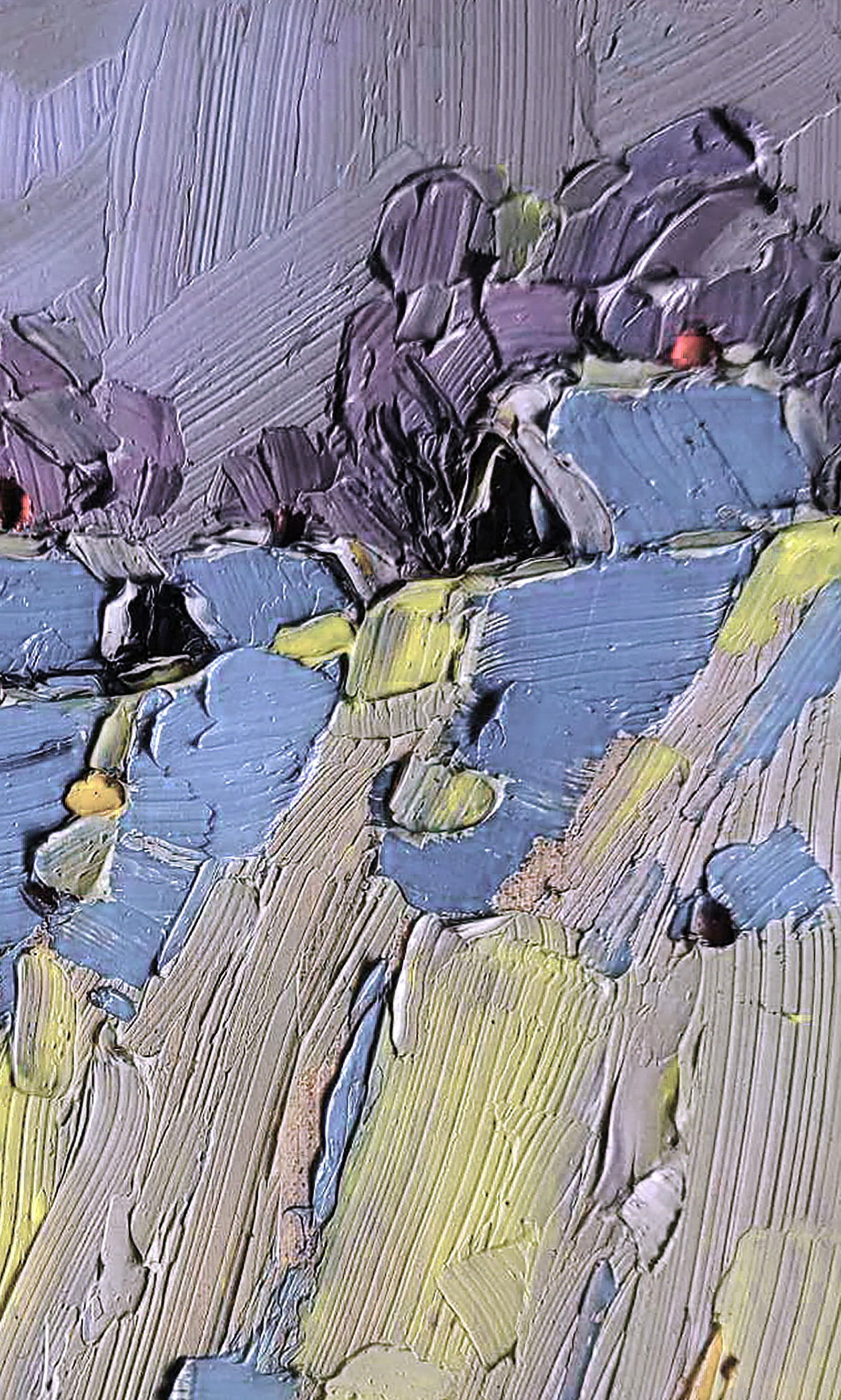 Oil painting The village was covered in snow Yaroslav Savchyn - 3