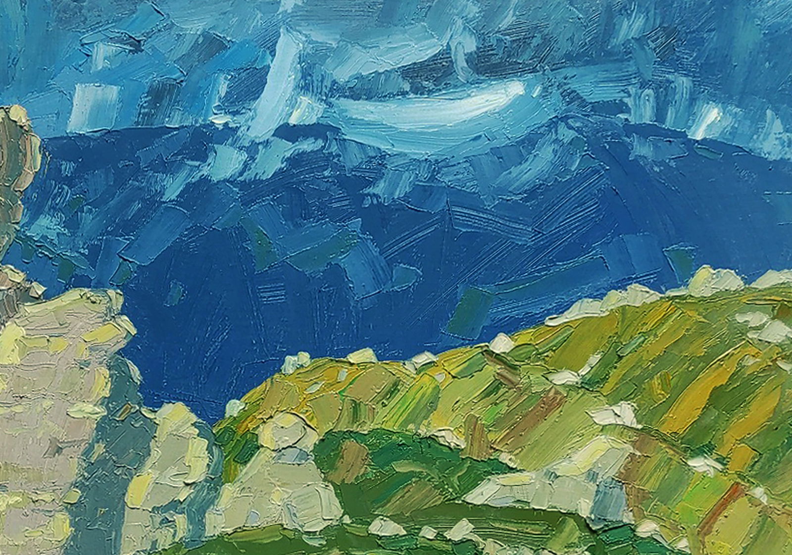 Oil painting Walking in the mountains Yaroslav Savchyn - 3