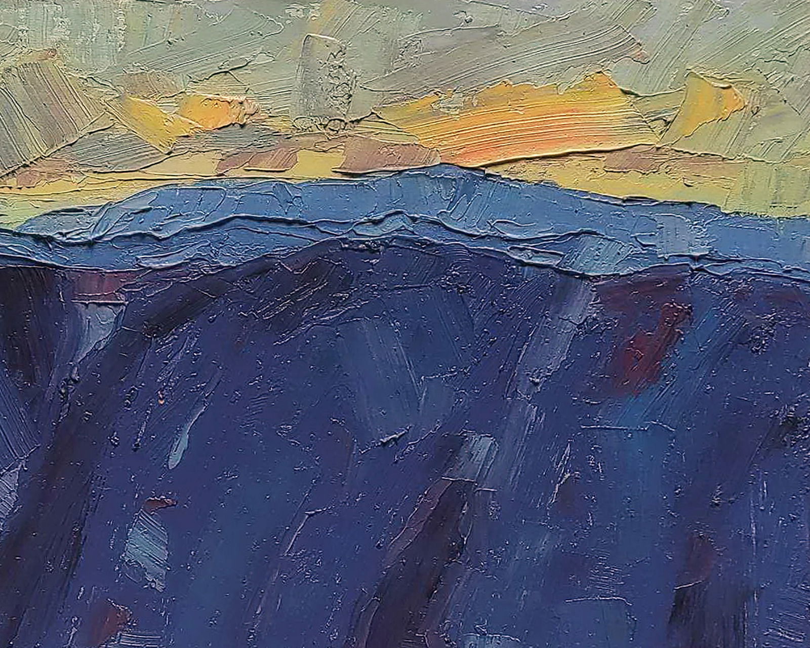 Oil painting Under the black mountains Yaroslav Savchyn - 3