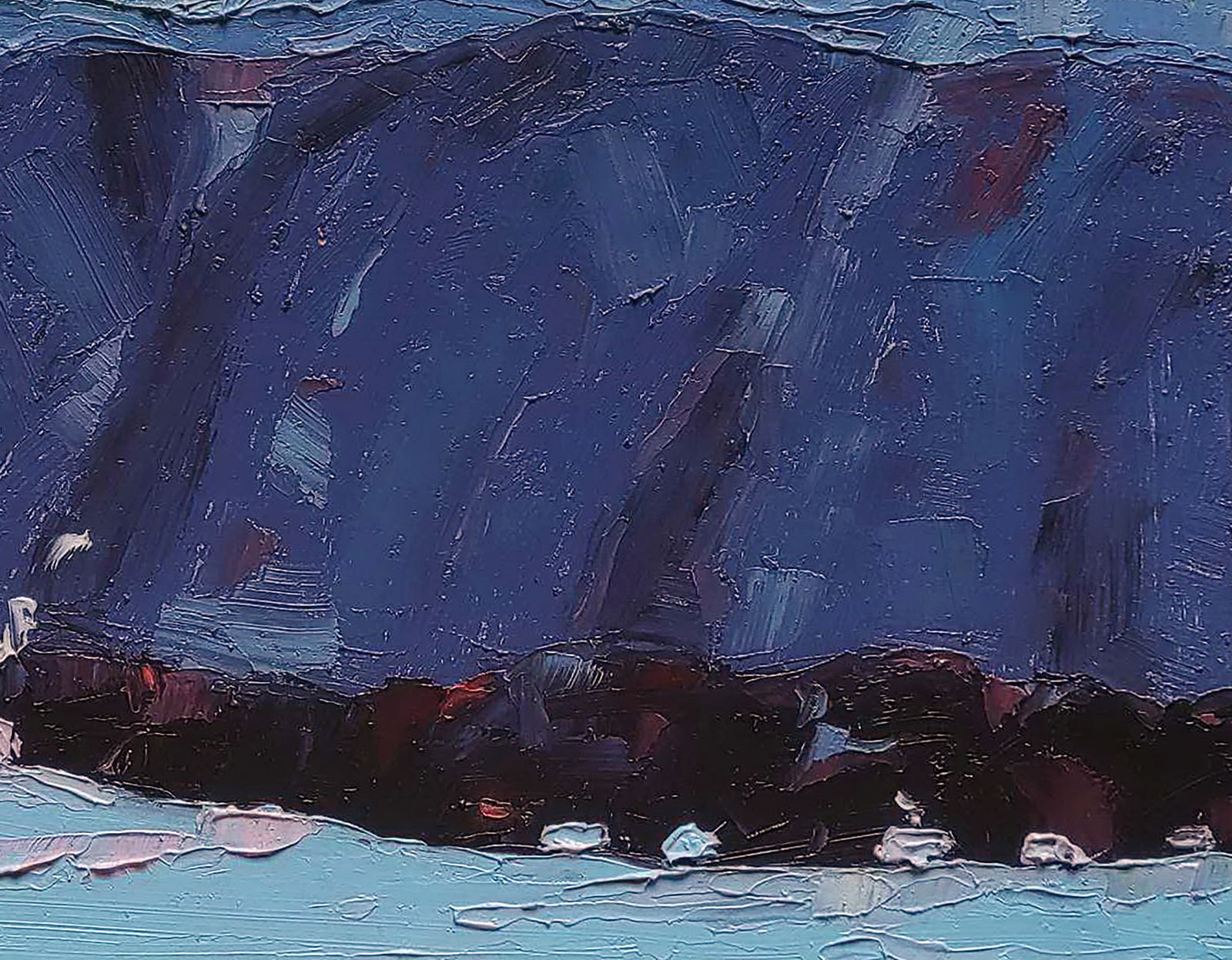 Oil painting Under the black mountains Yaroslav Savchyn - 5