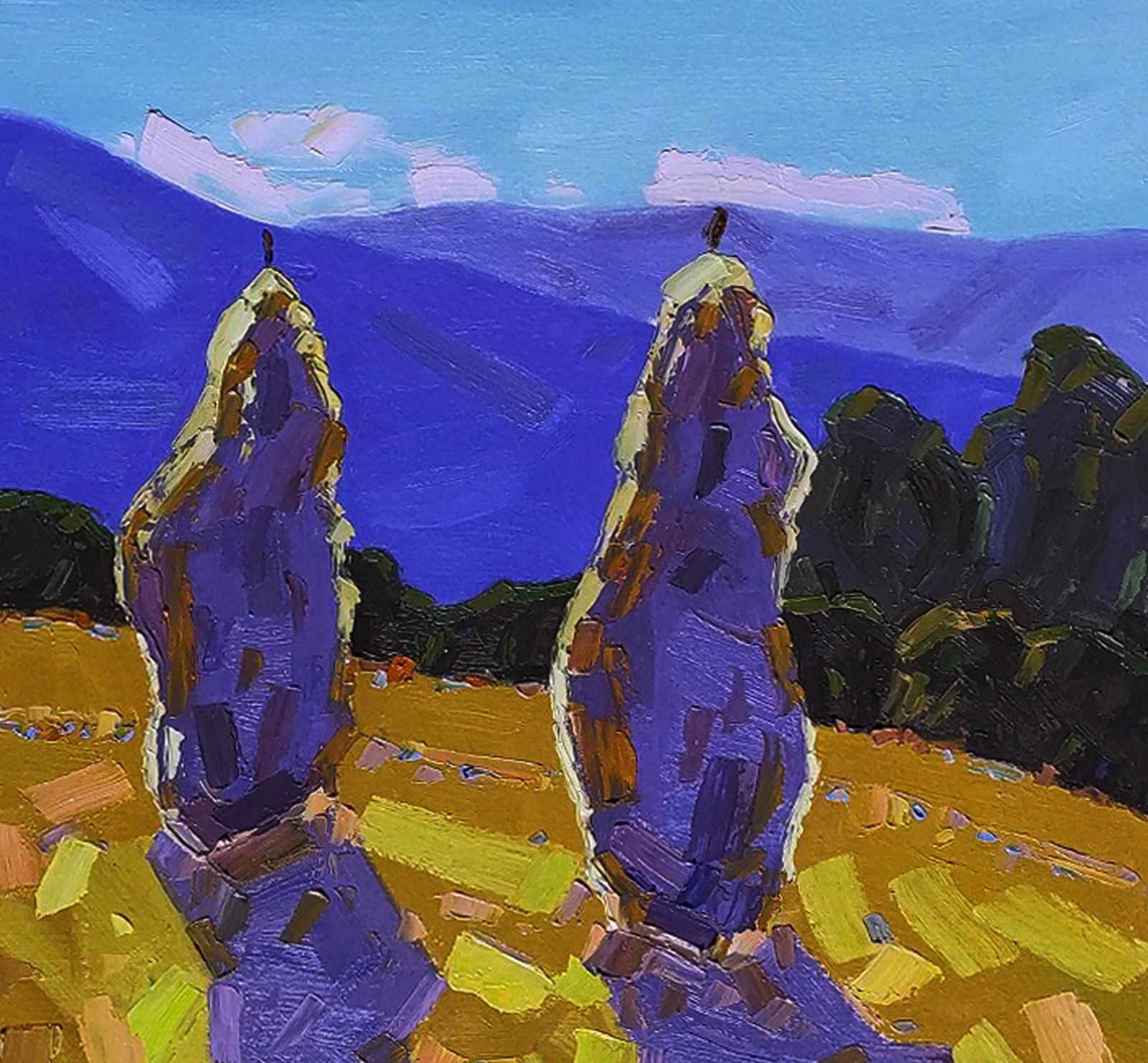 Oil painting Shadows from a haystack Yaroslav Savchyn - 3