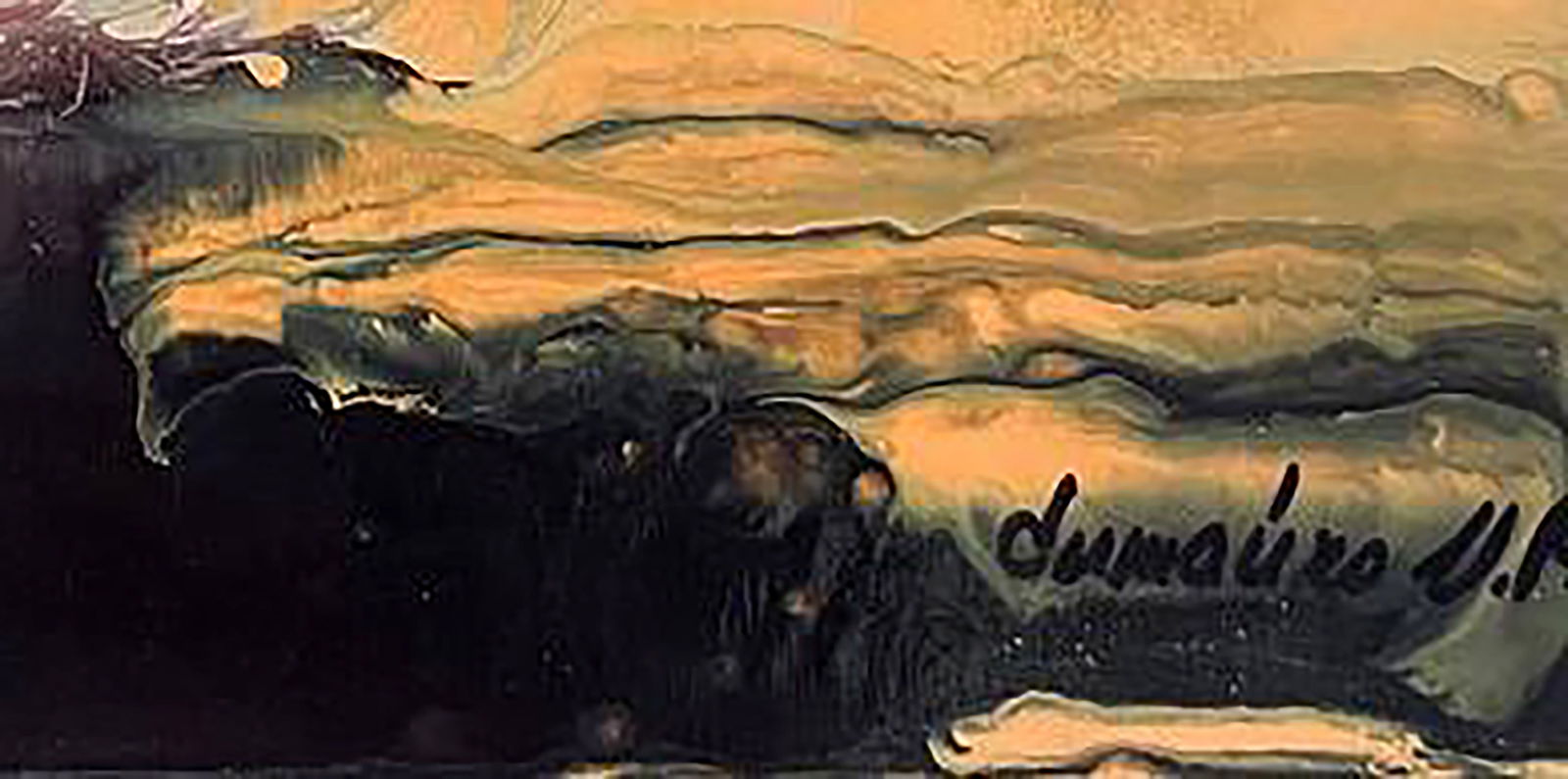 Acrylic painting On the Edge of Fire and Silence Irina Sitaylo - 6