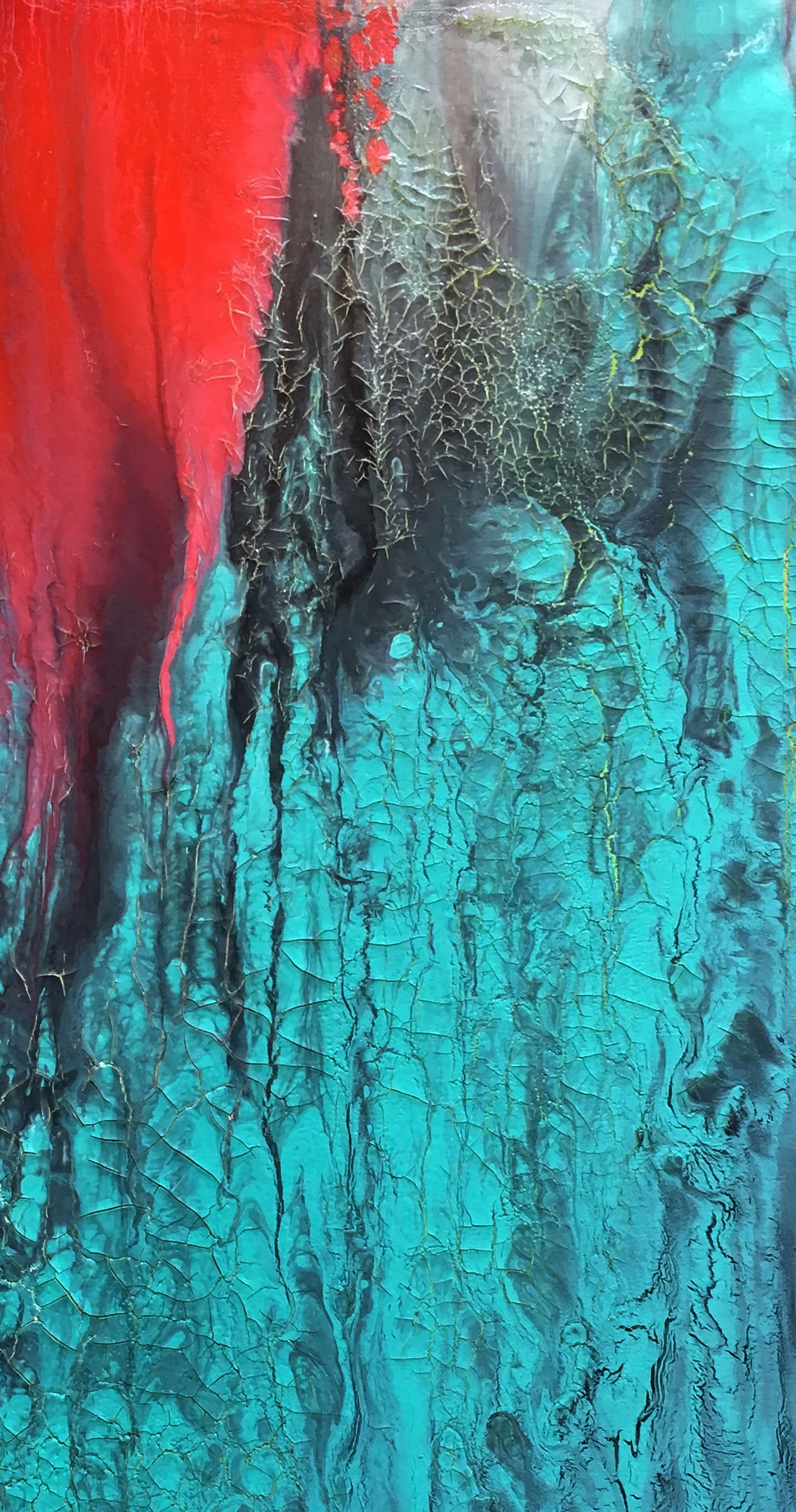 Acrylic painting Clash of the Elements Irina Sitaylo - 3