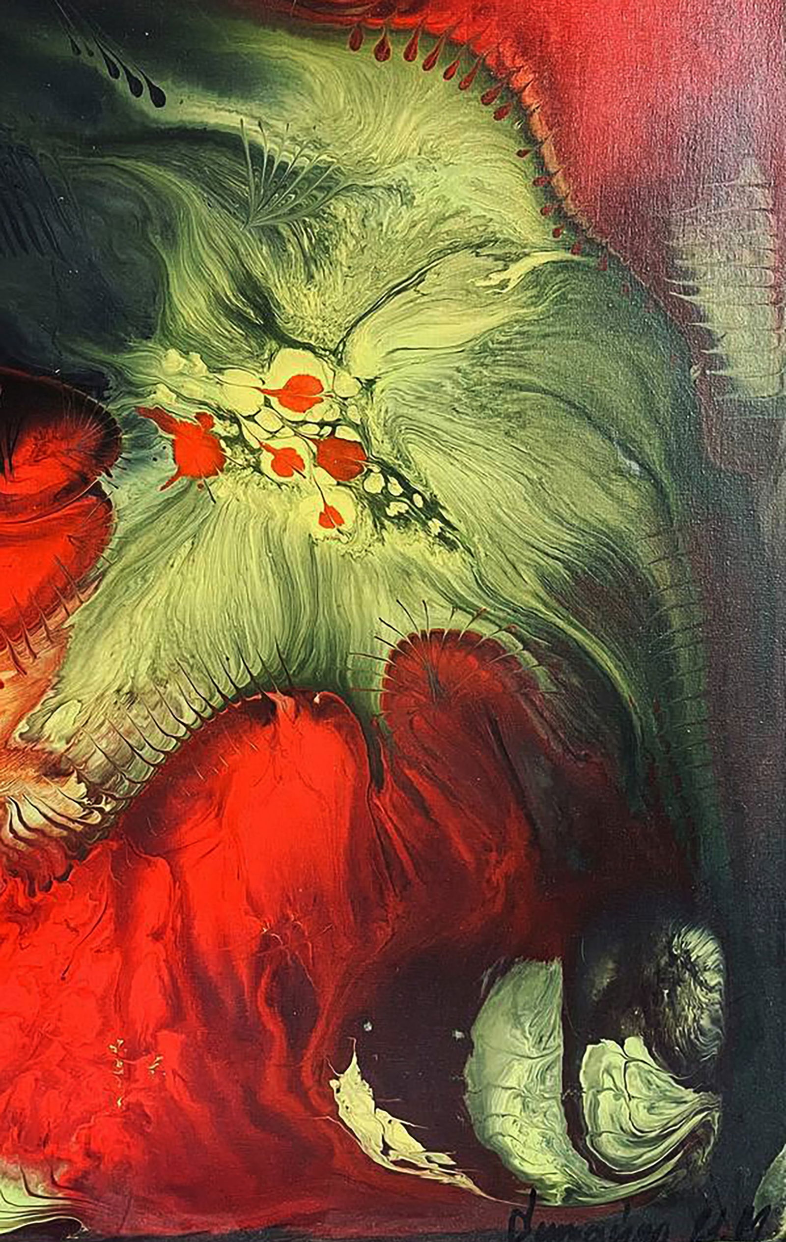 Acrylic painting The Birth of Power in Flame Irina Sitaylo - 5