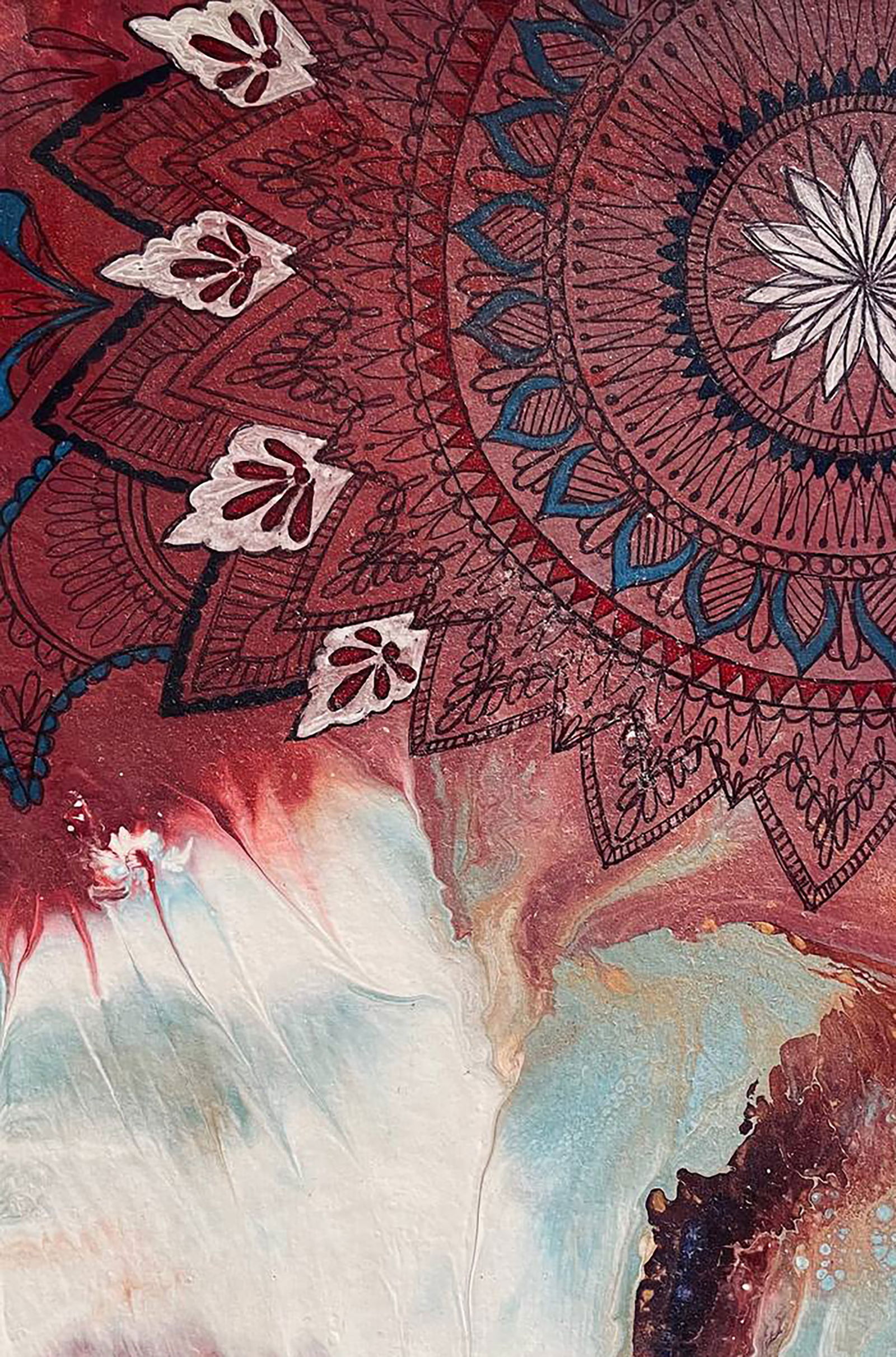 Acrylic painting Mandala of Harmony and Happiness Irina Sitaylo - 2