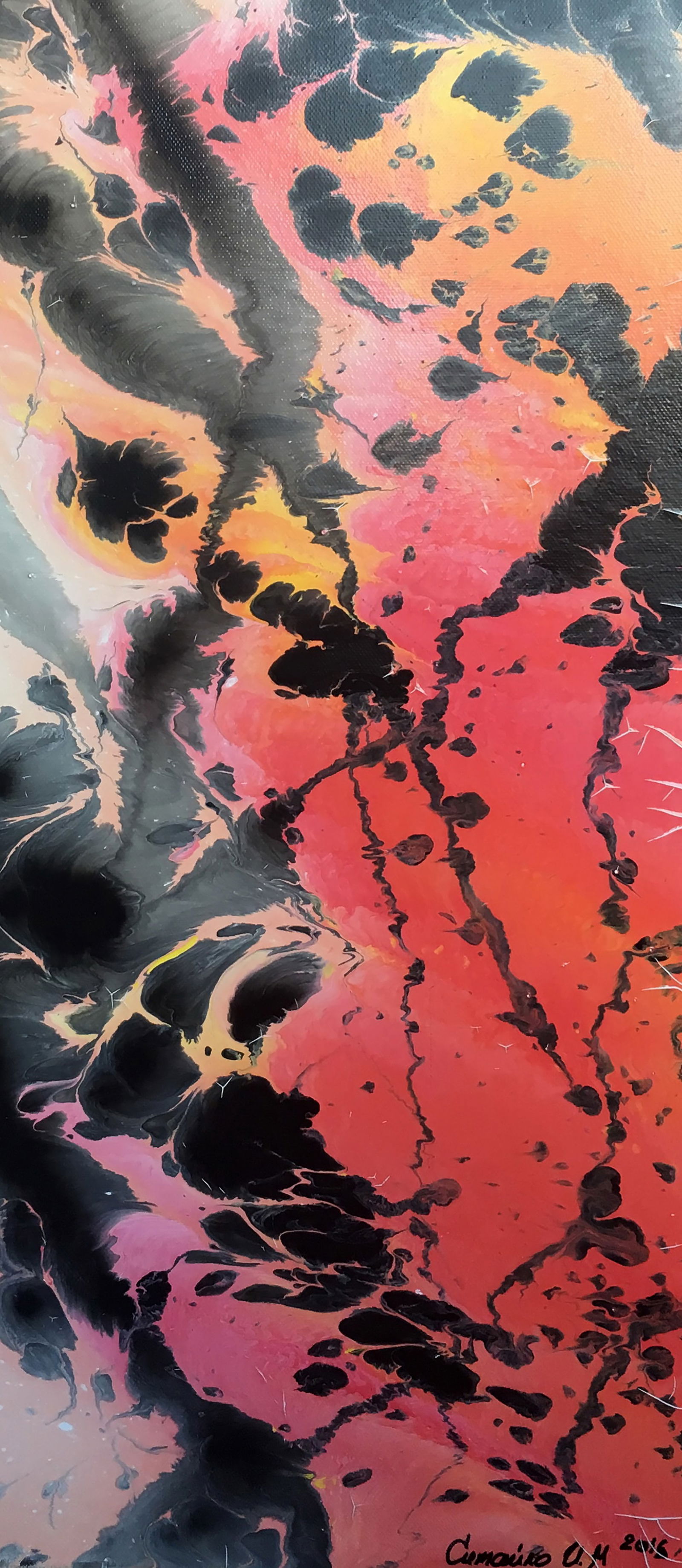 Acrylic painting Whirlwind of Passion Irina Sitaylo - 5