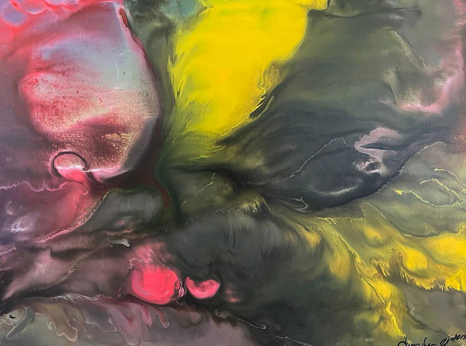 Acrylic painting Flower Storm Irina Sitaylo: Title: Acrylic painting Flower Storm Irina Sitaylo Description: 17SITA Painter: Irina Sitaylo Size: 60x80 cm/23.62x31.49 inches Components: acrylic, canvas Original painting CONDITION: excellent 