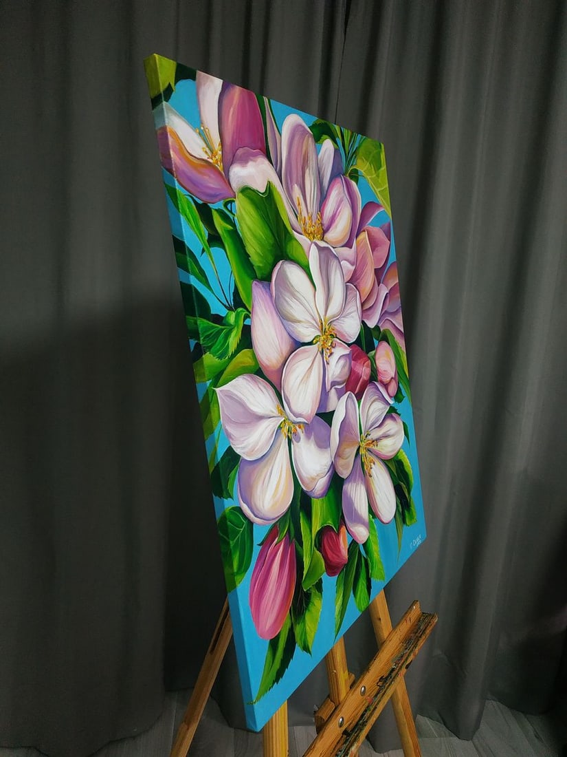 Oil painting Delicate spring flowers Oksana Sklym - 4