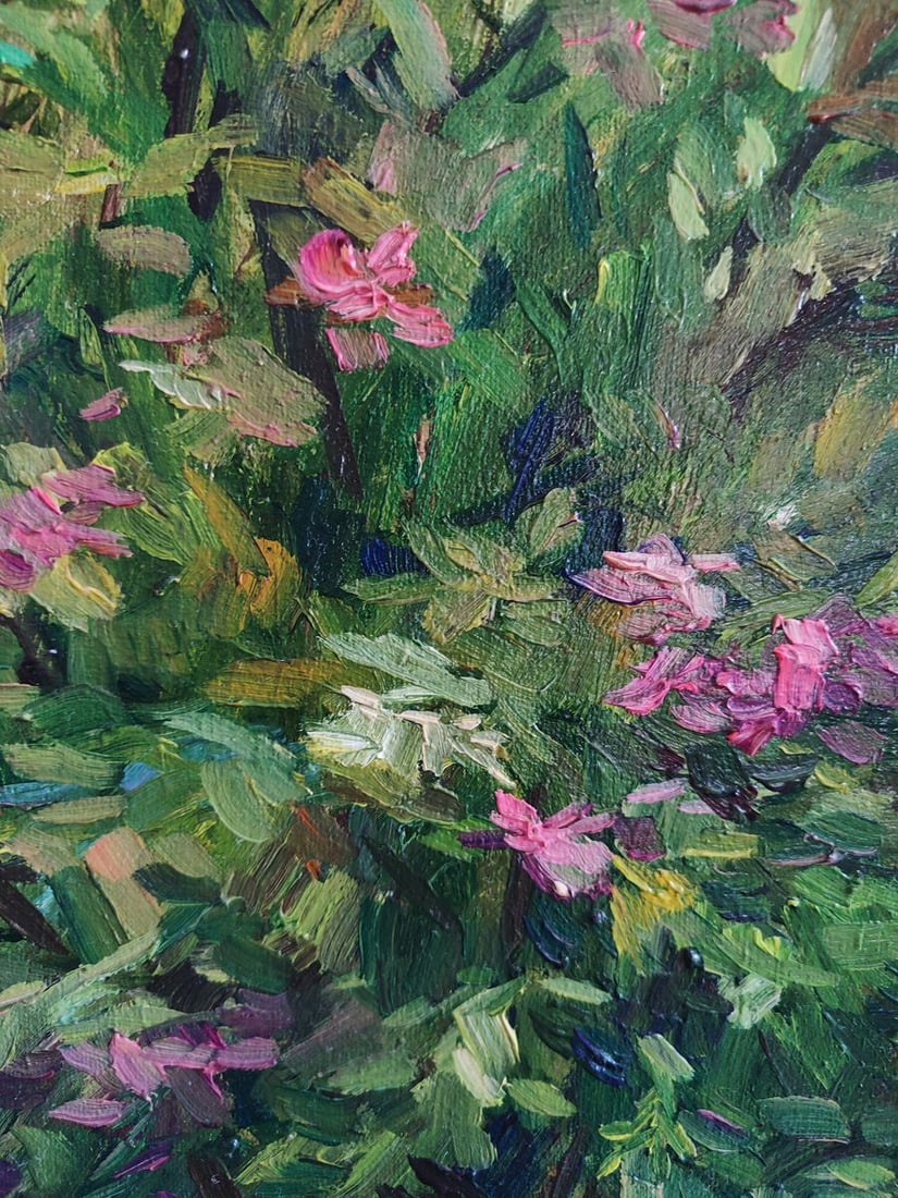 Oil painting Life in the village in summer Oksana Sklym - 13