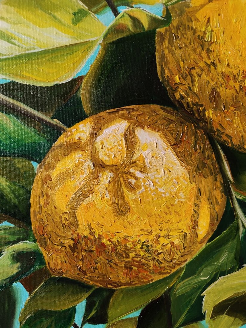 Oil painting Lemons on the tree Oksana Sklym - 7