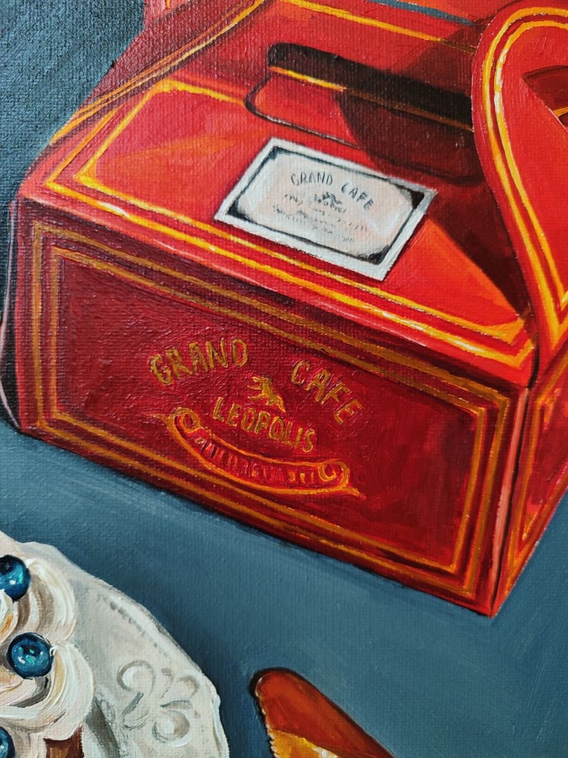 Oil painting Desert on the table Oksana Sklym - 5